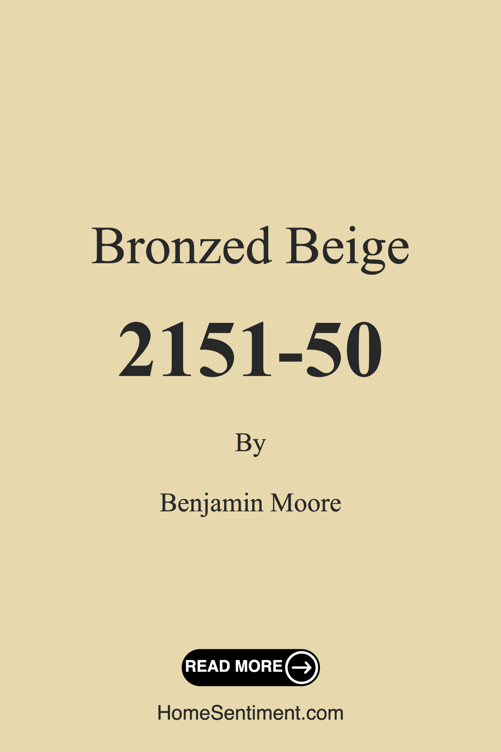 Bronzed Beige 2151-50 by Benjamin Moore