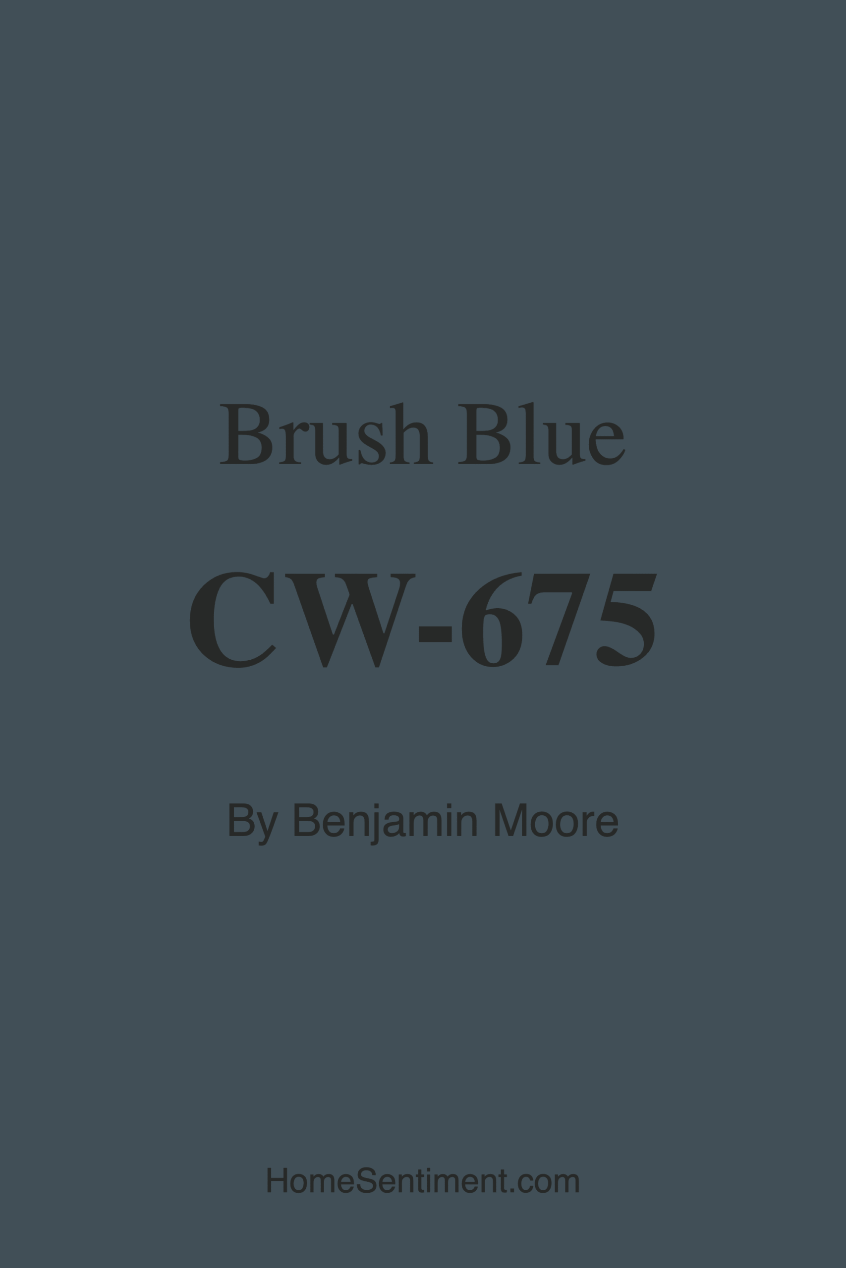 Brush Blue CW-675 by Benjamin Moore
