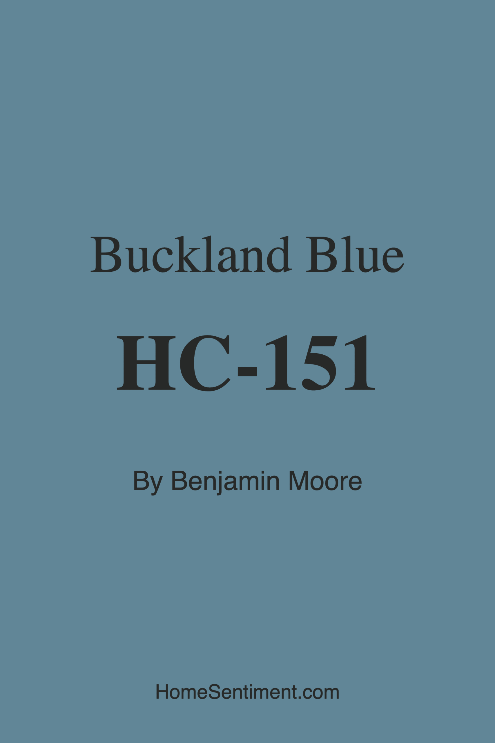 Buckland Blue HC-151 by Benjamin Moore