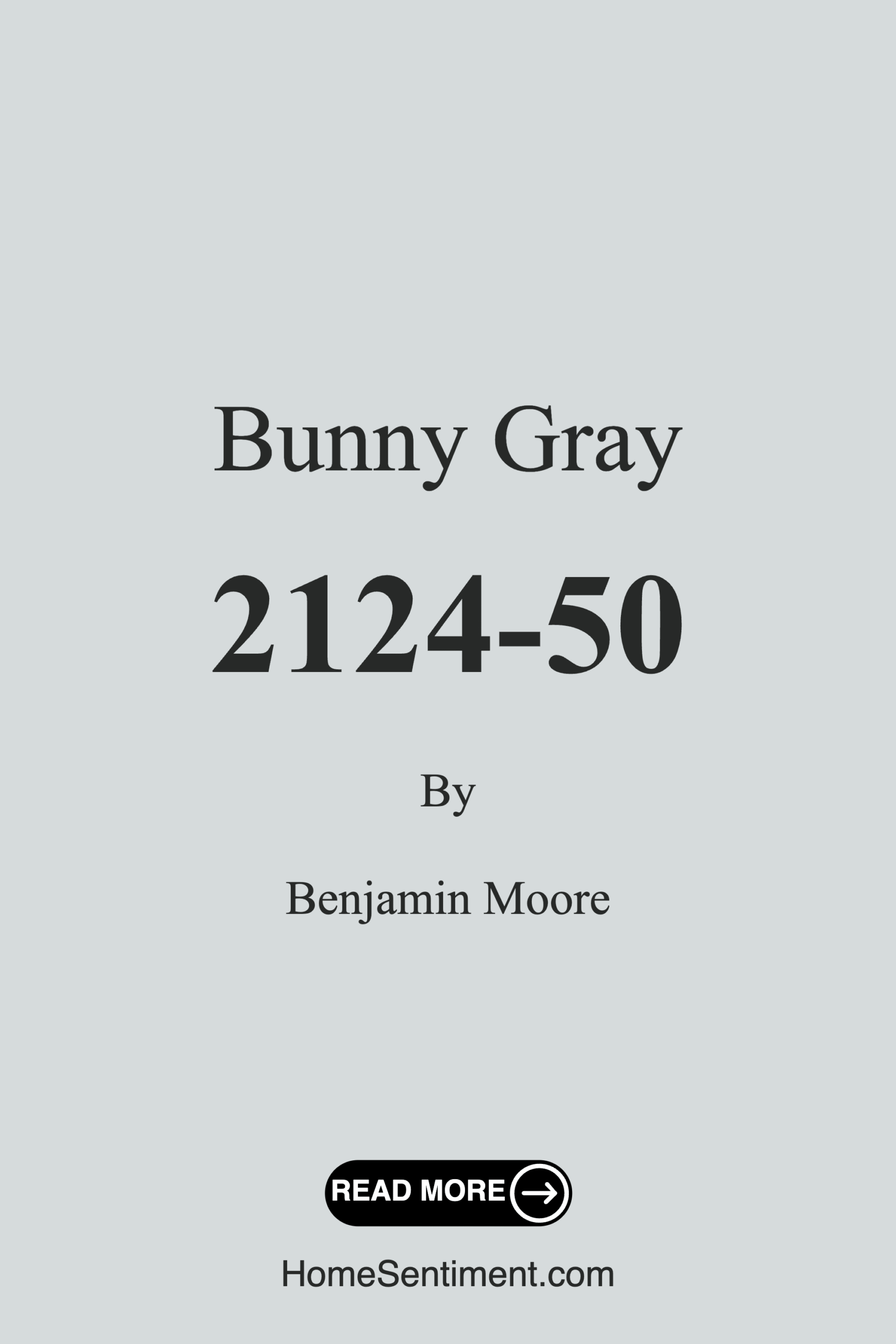 Bunny Gray 2124-50 by Benjamin Moore