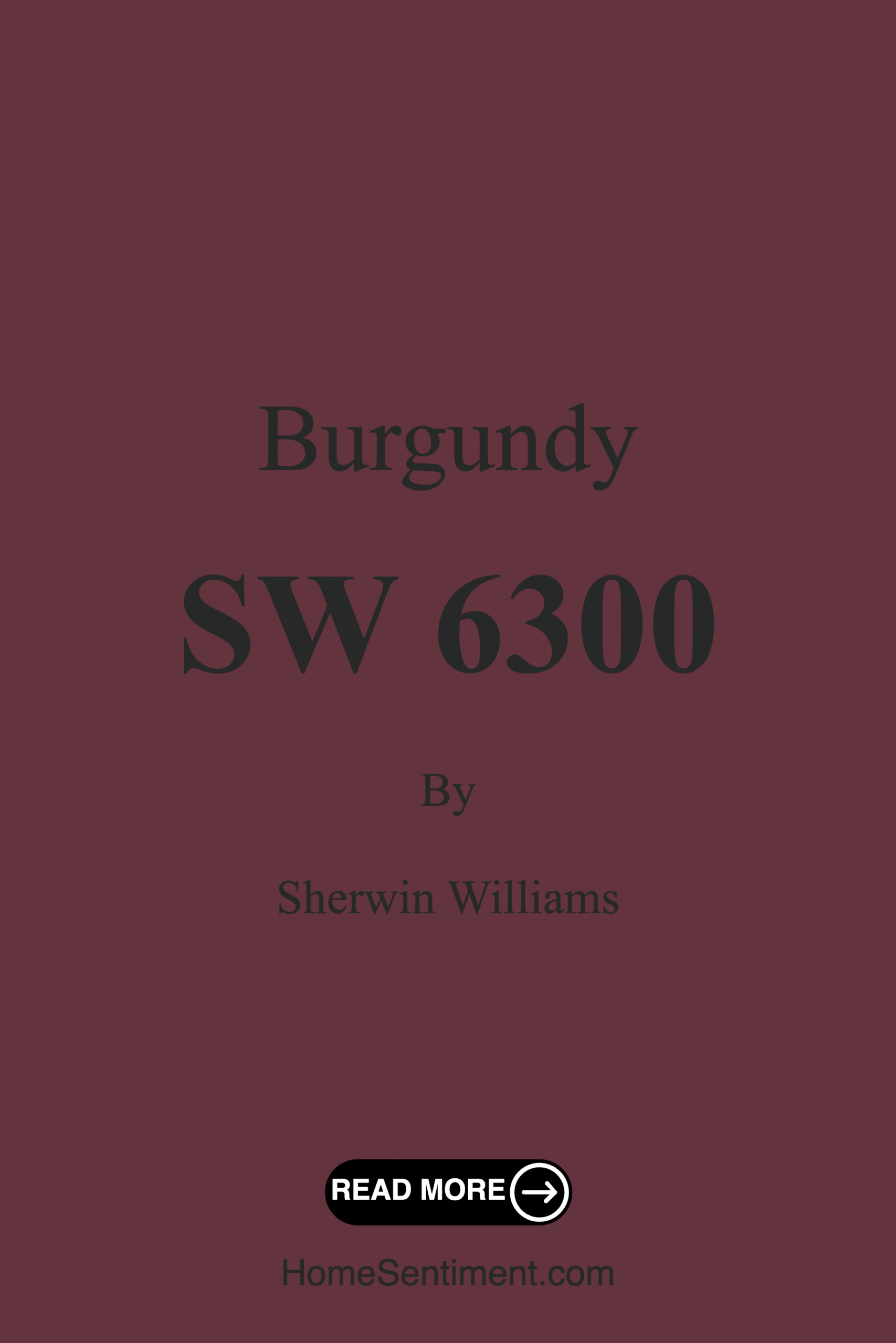 Burgundy SW 6300 by Sherwin Williams
