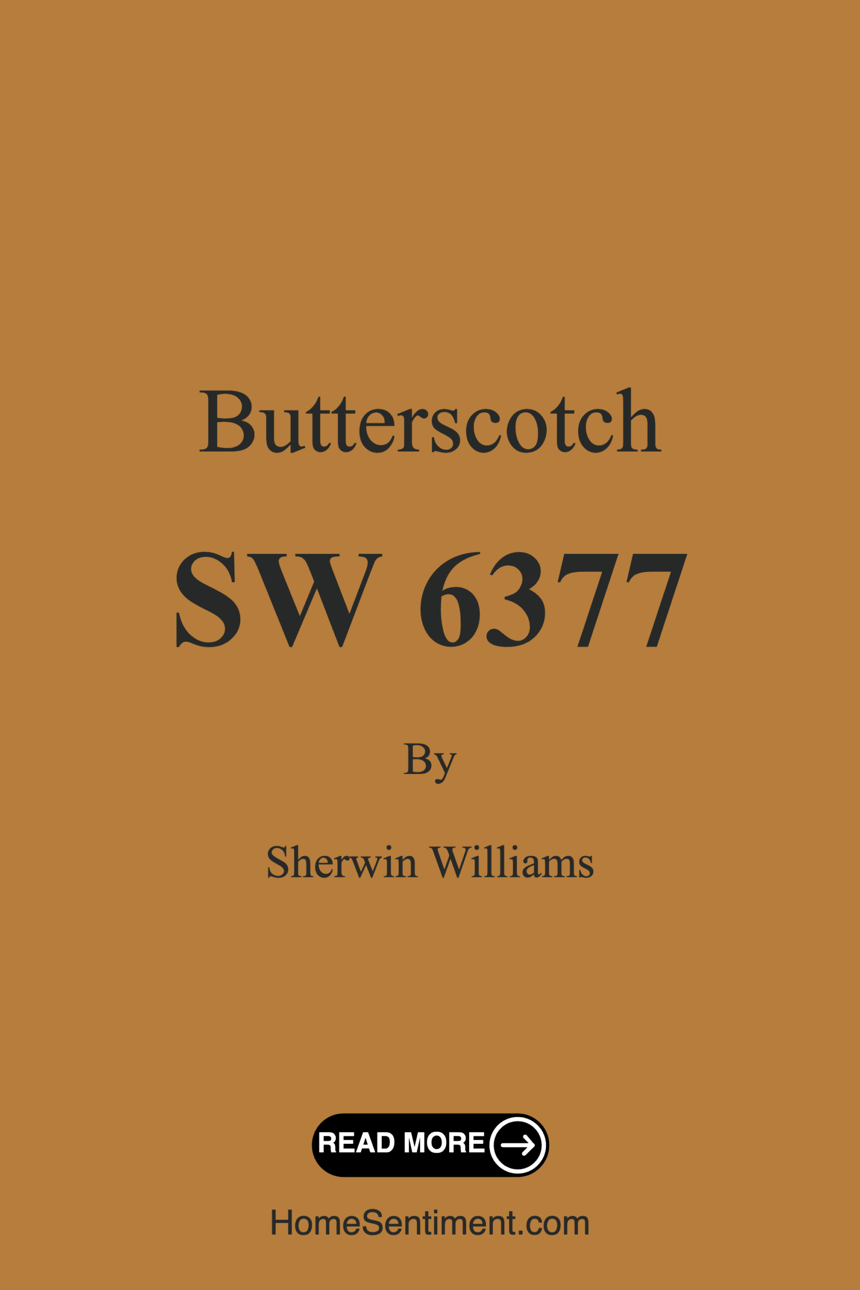 Butterscotch SW 6377 by Sherwin Williams