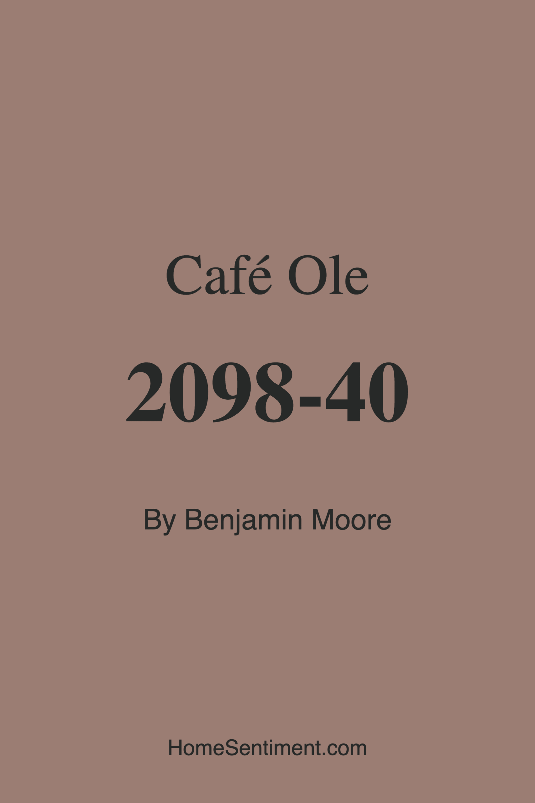 Café Ole 2098-40 by Benjamin Moore