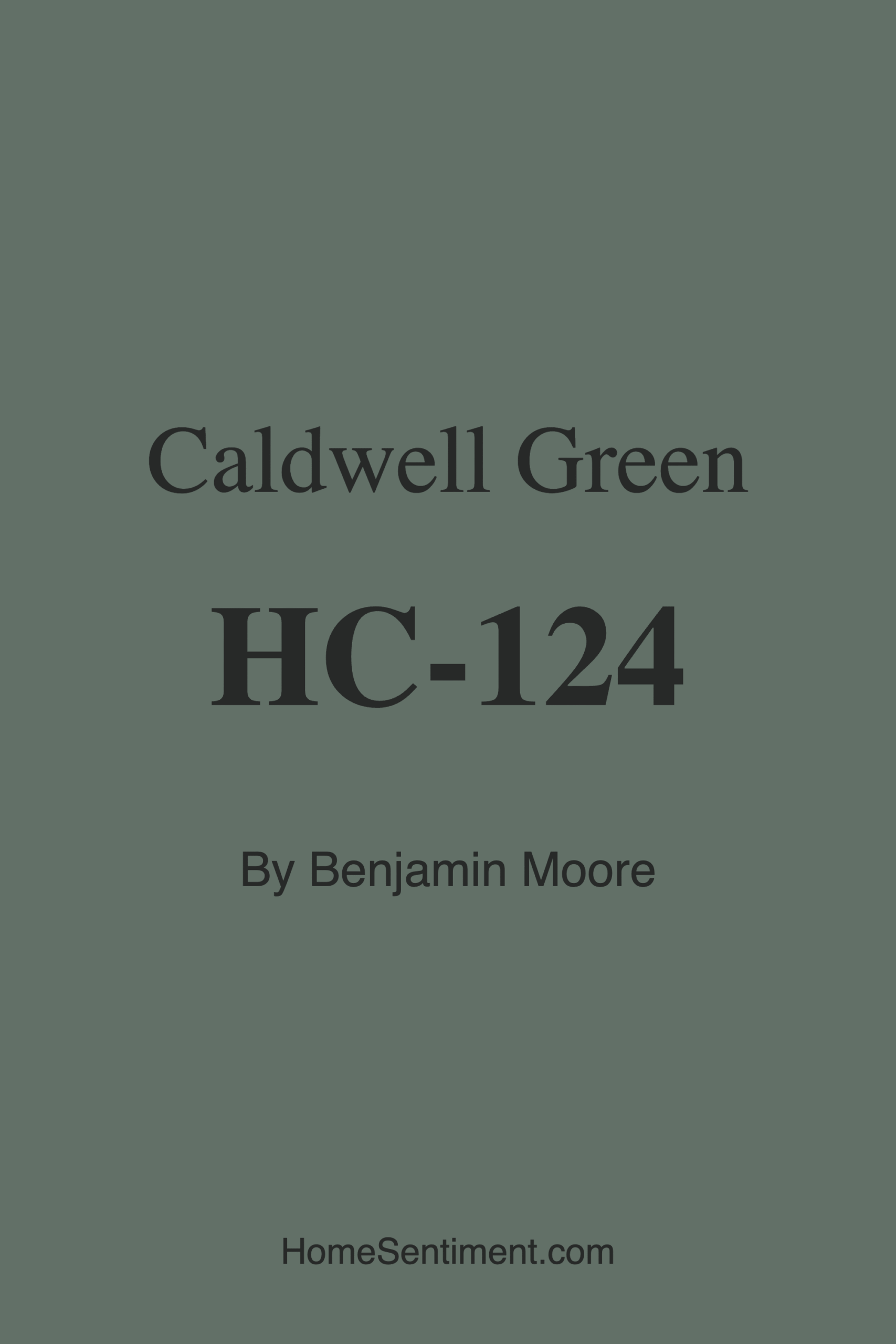 Caldwell Green HC-124 by Benjamin Moore