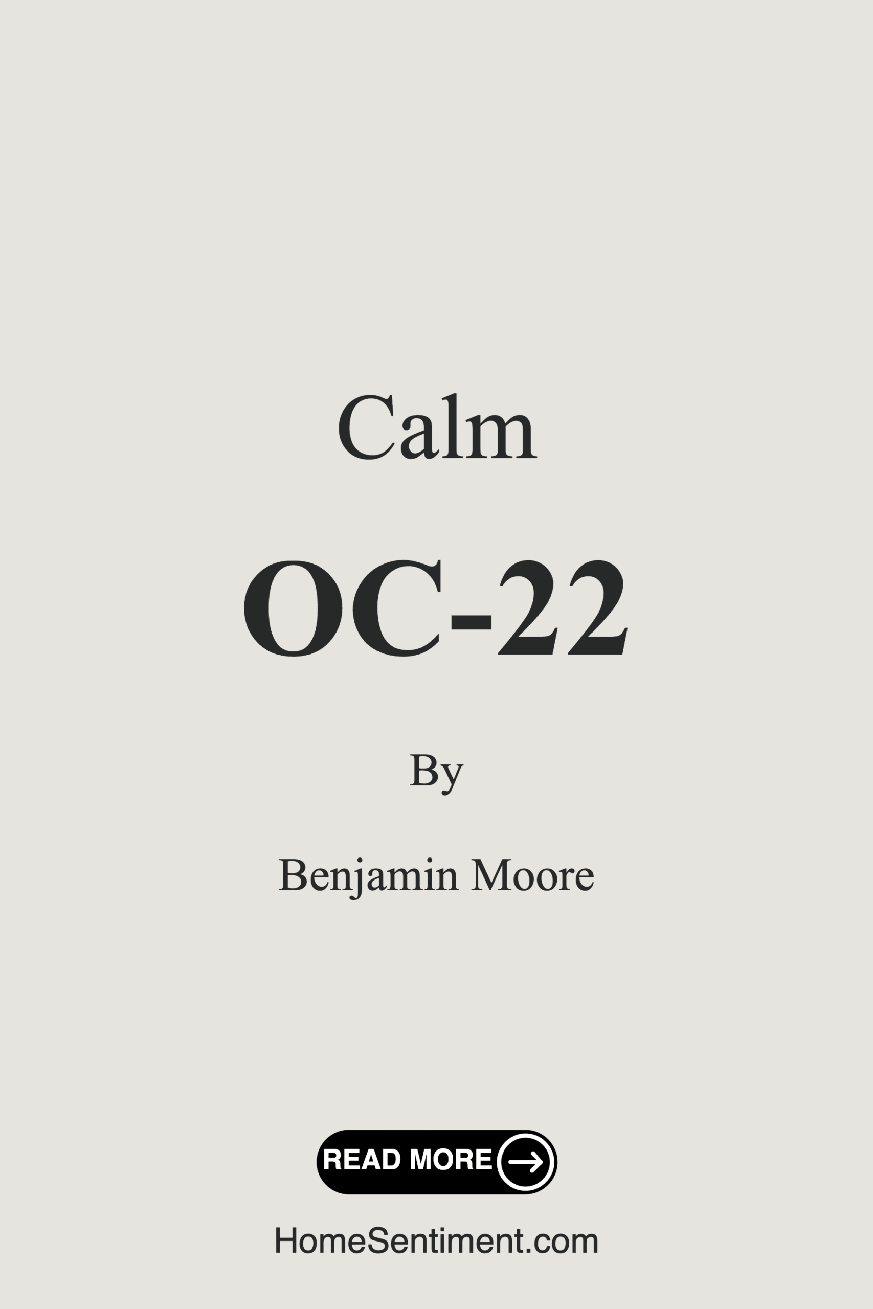 Calm OC-22 by Benjamin Moore