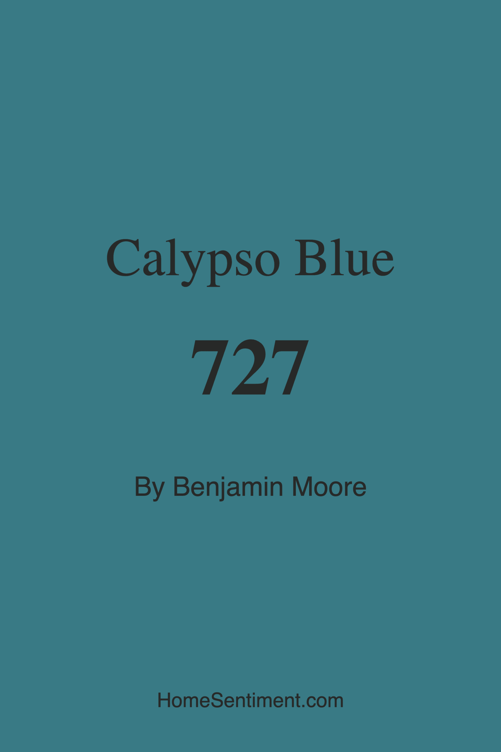 Calypso Blue 727 by Benjamin Moore