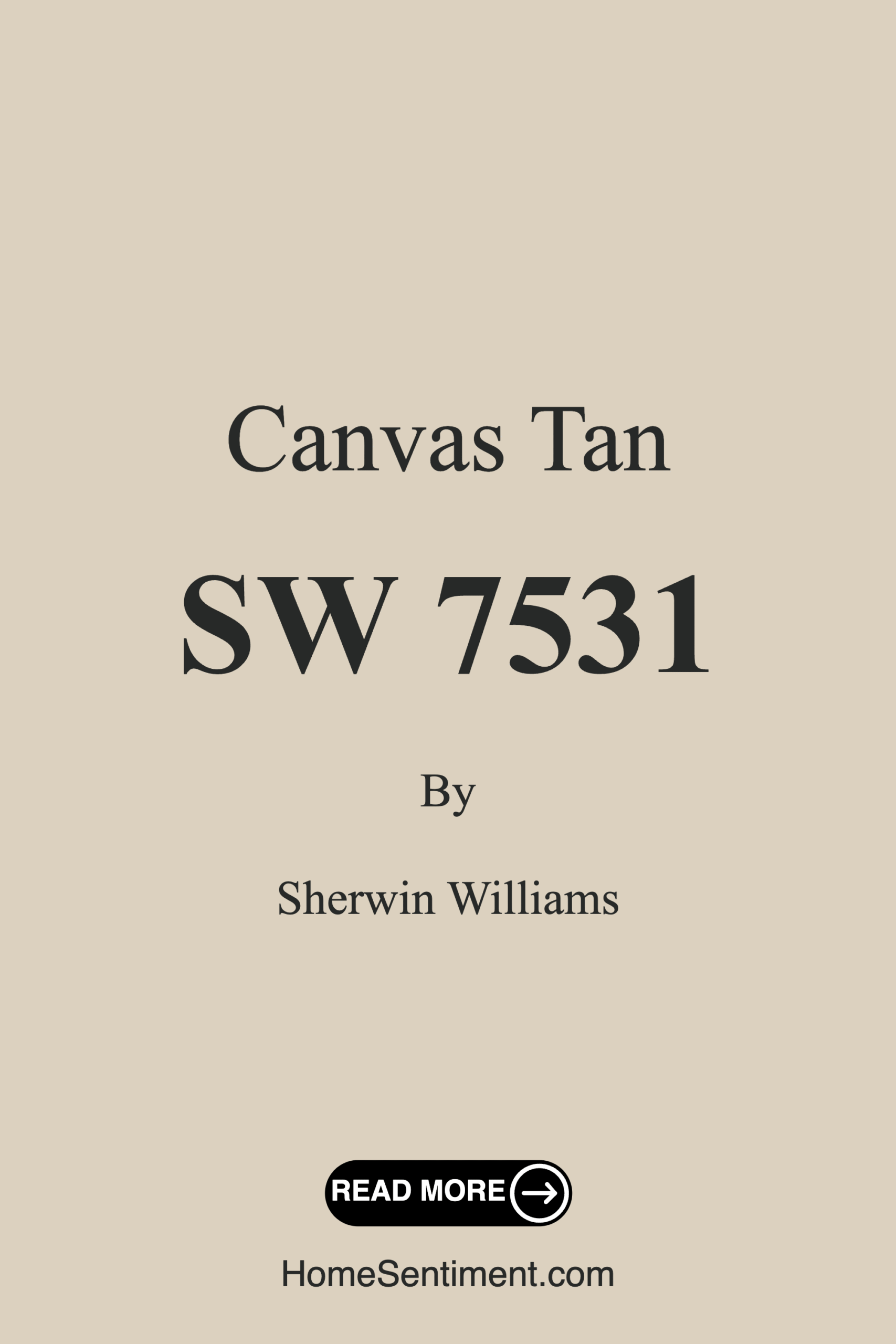 Canvas Tan SW 7531 by Sherwin Williams