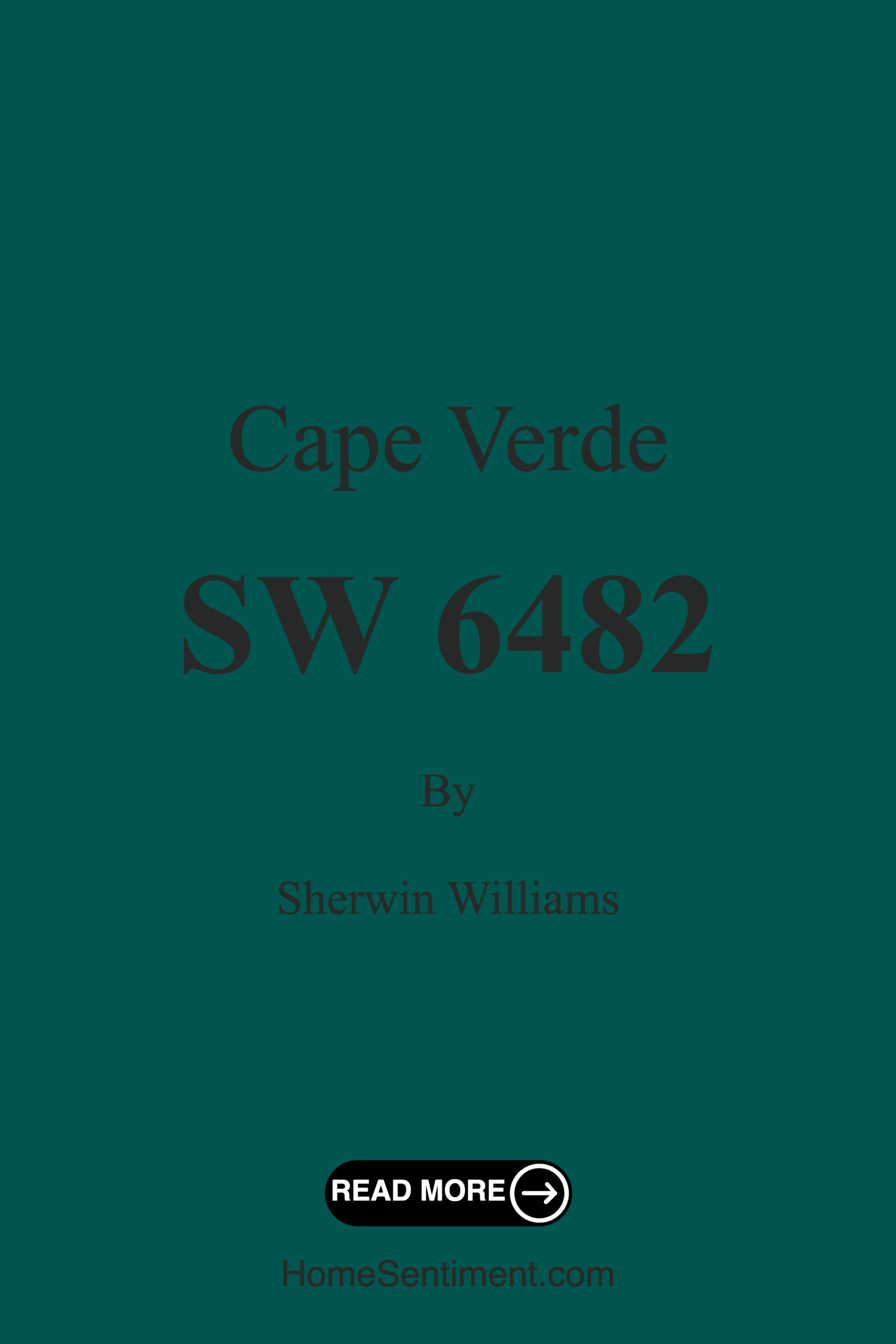 Cape Verde SW 6482 by Sherwin Williams