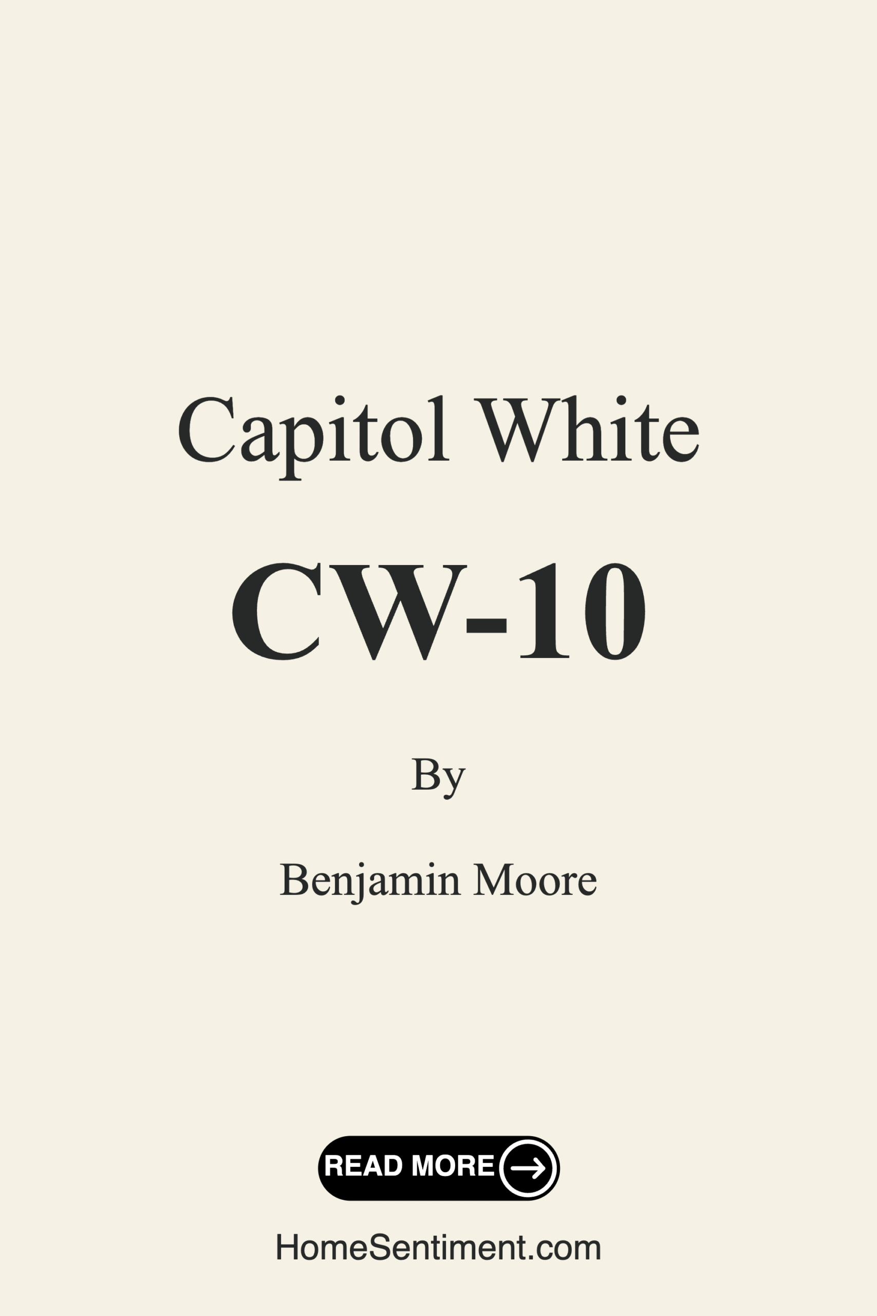 Capitol White CW-10 by Benjamin Moore