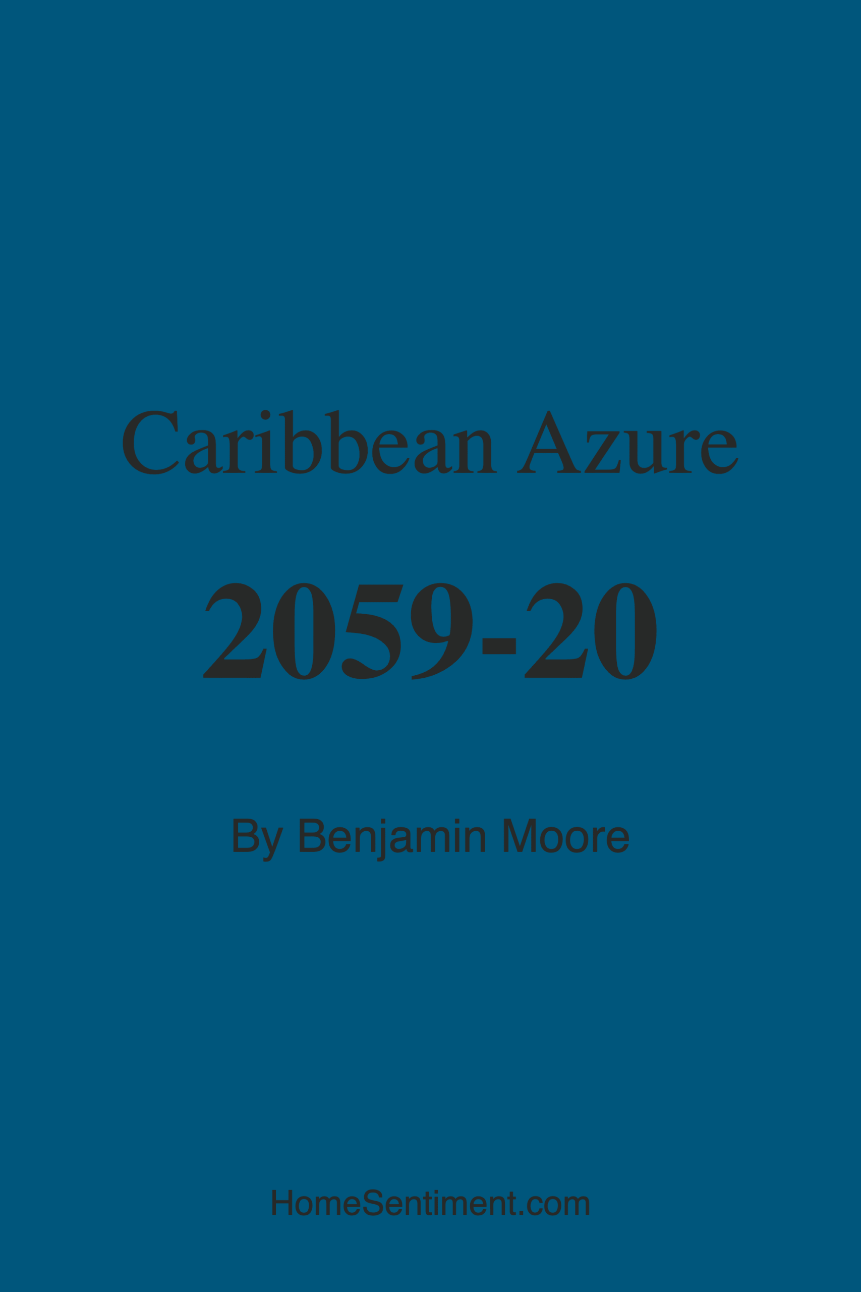 Caribbean Azure 2059-20 by Benjamin Moore