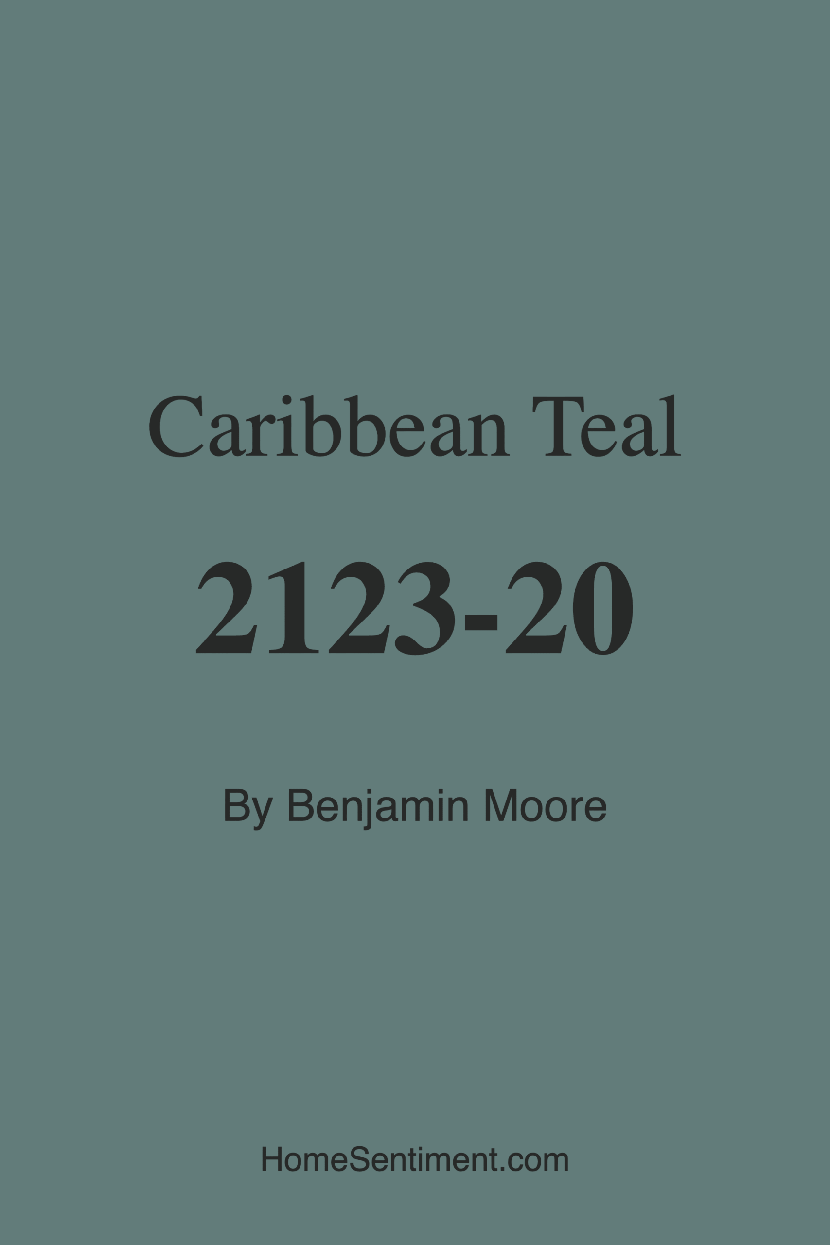 Caribbean Teal 2123-20 by Benjamin Moore
