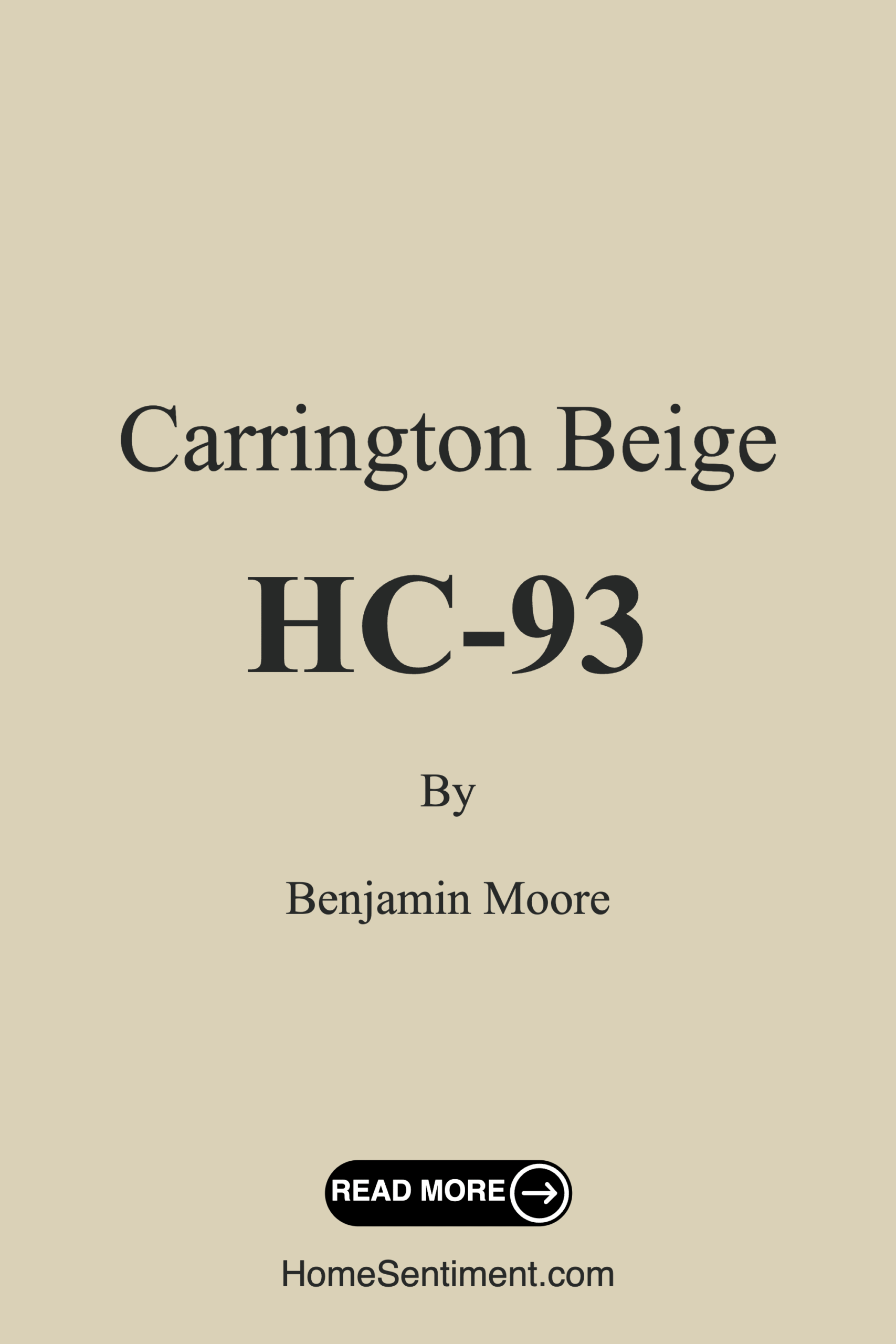 Carrington Beige HC-93 by Benjamin Moore