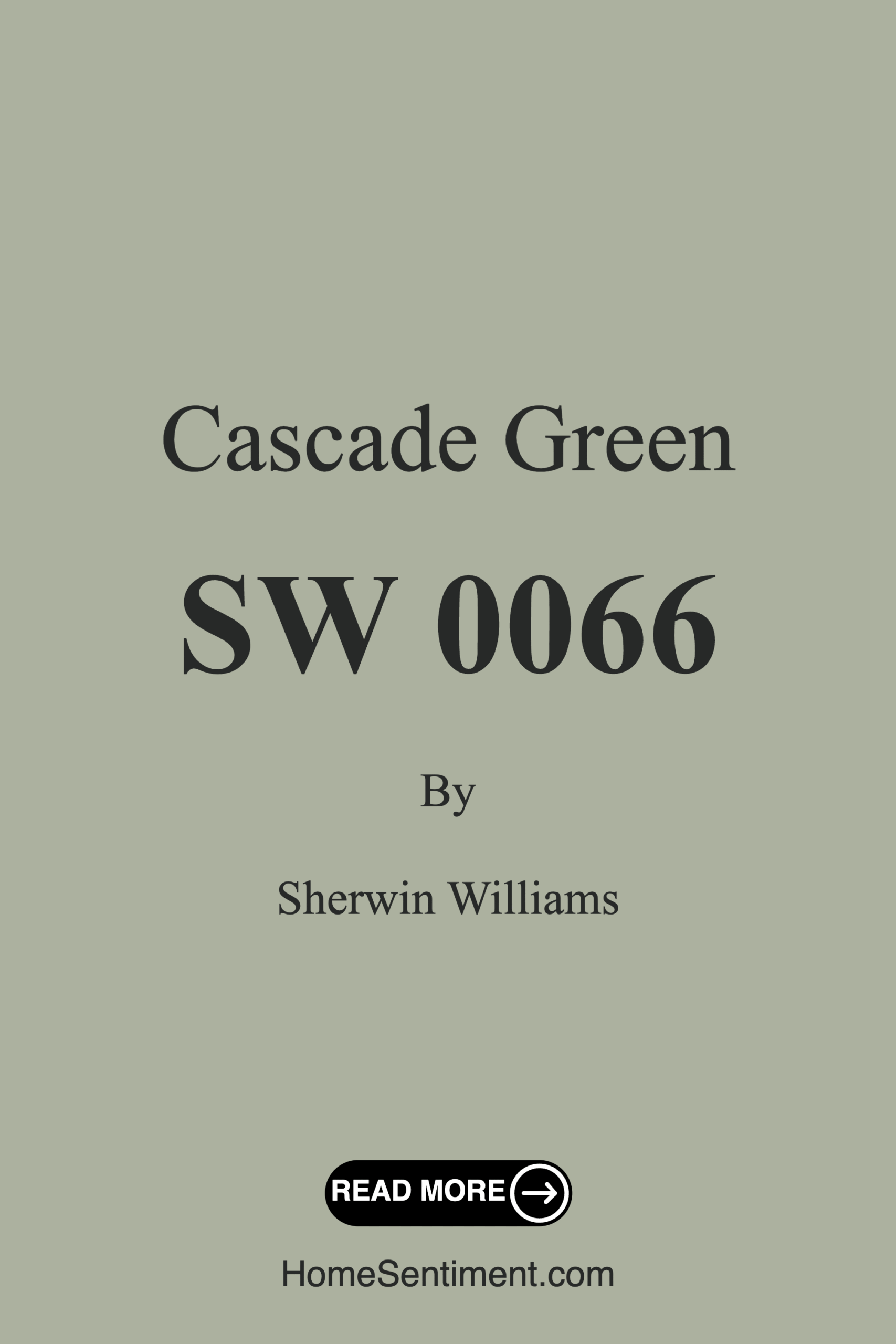 Cascade Green SW 0066 by Sherwin Williams