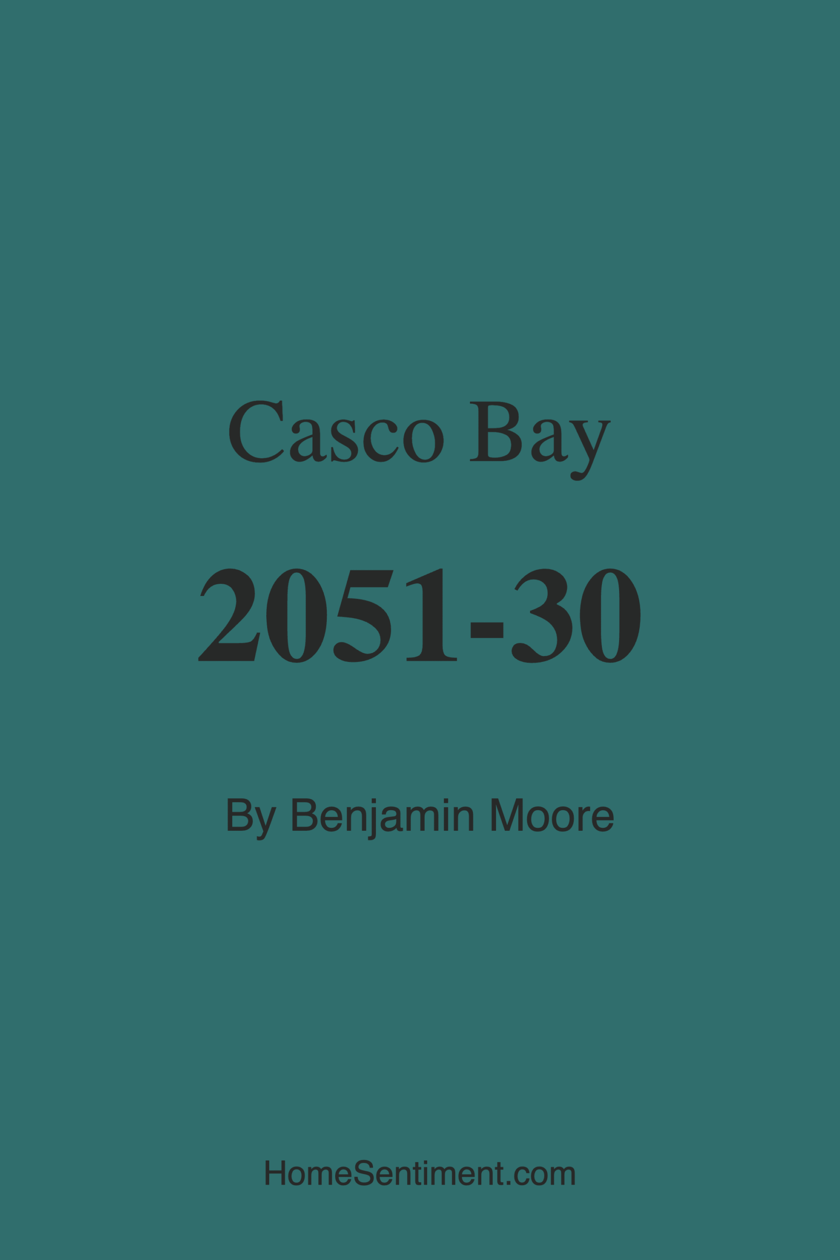 Casco Bay 2051-30 by Benjamin Moore