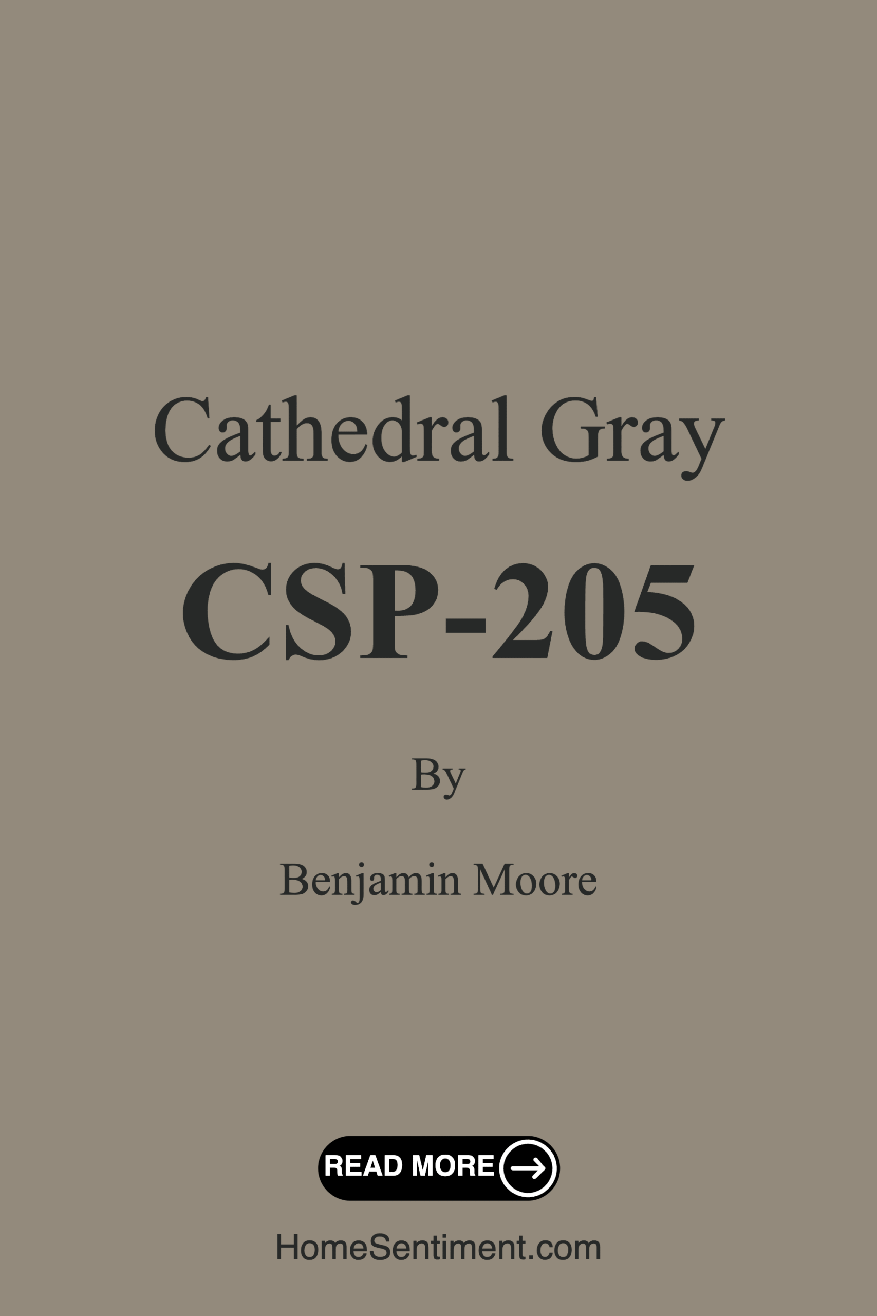 Cathedral Gray CSP-205 by Benjamin Moore