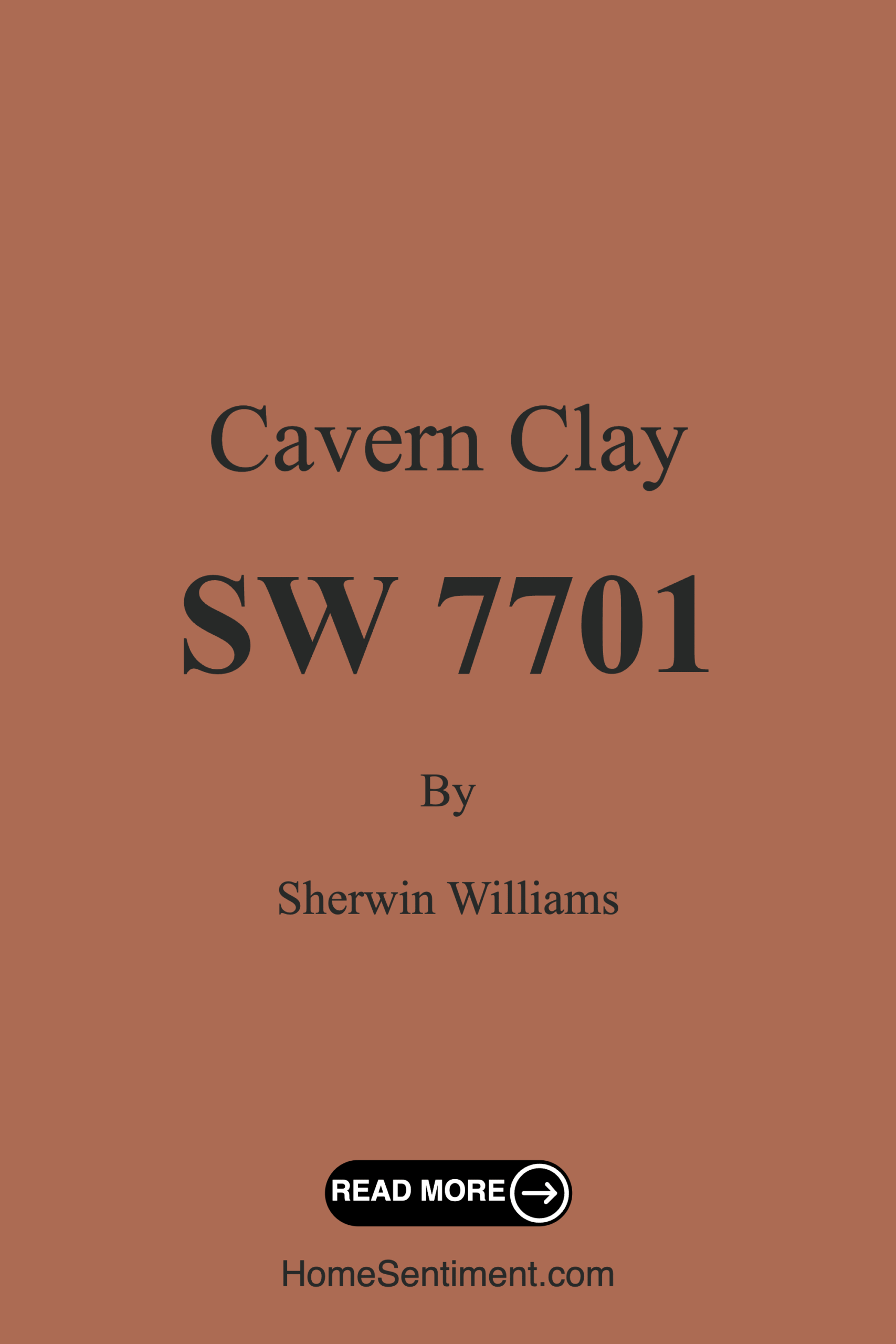 Cavern Clay SW 7701 by Sherwin Williams