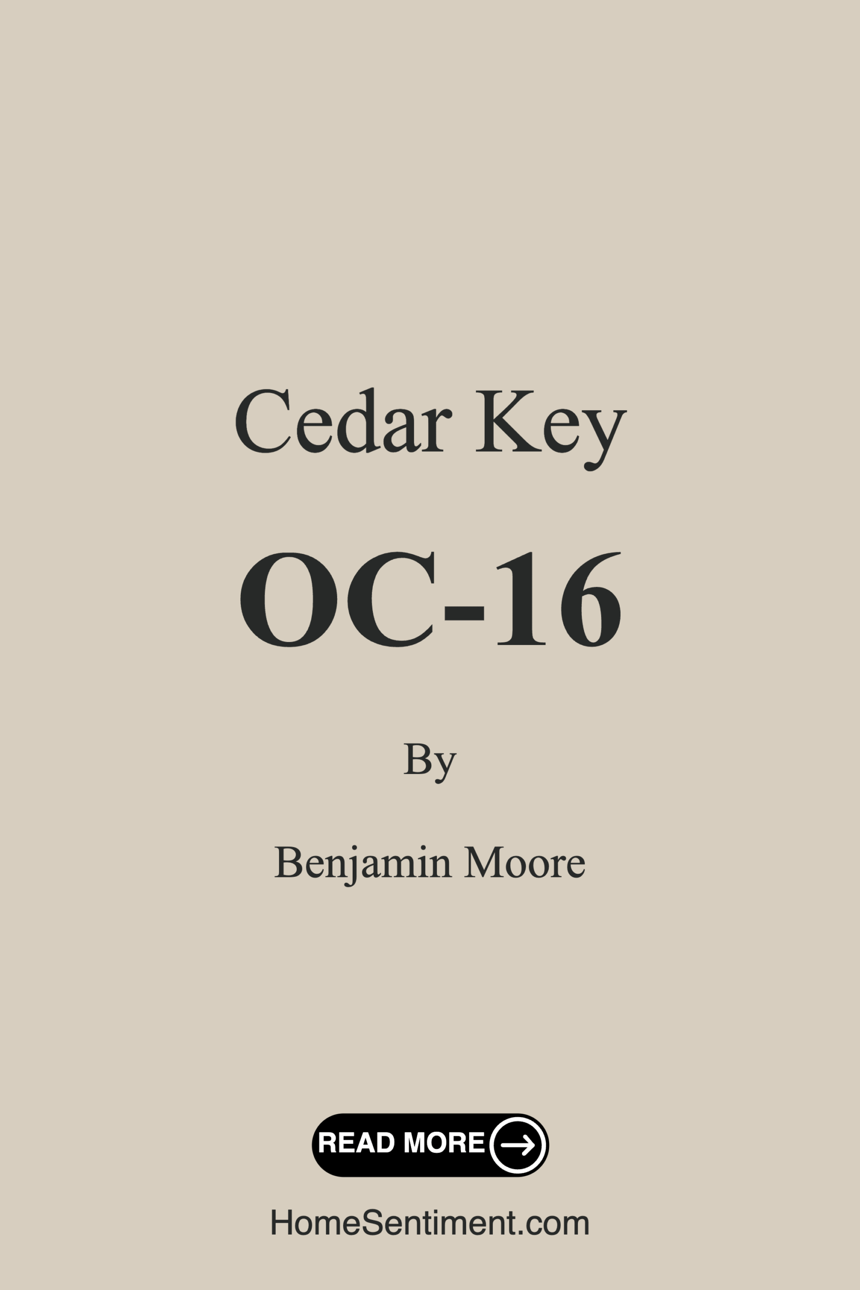 Cedar Key OC-16 by Benjamin Moore