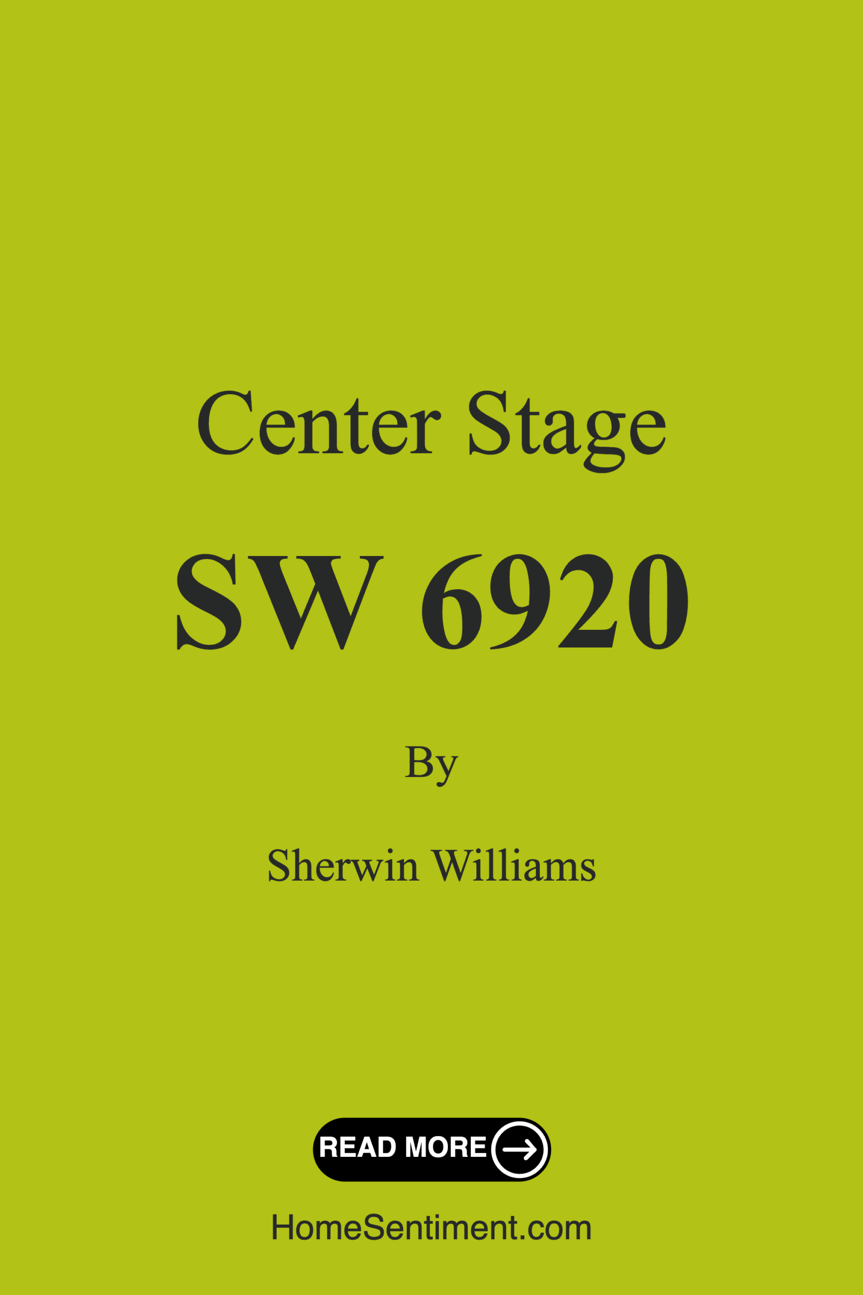 Center Stage SW 6920 by Sherwin Williams
