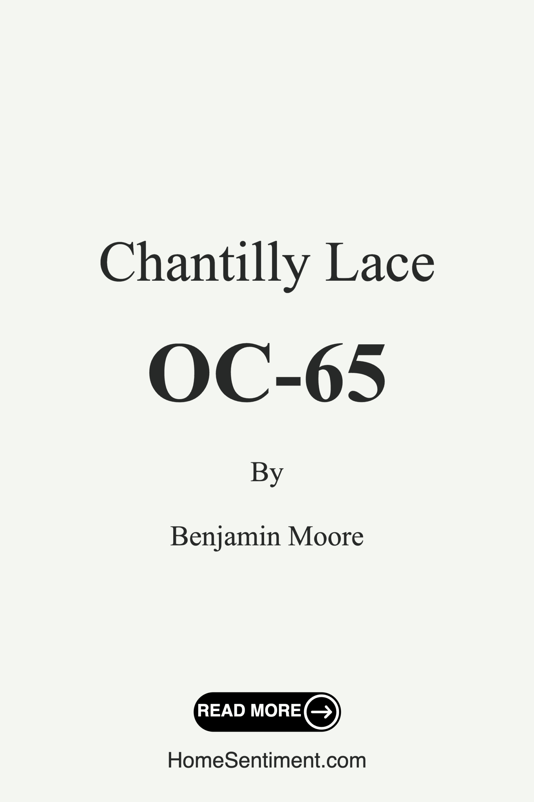Chantilly Lace OC-65 by Benjamin Moore