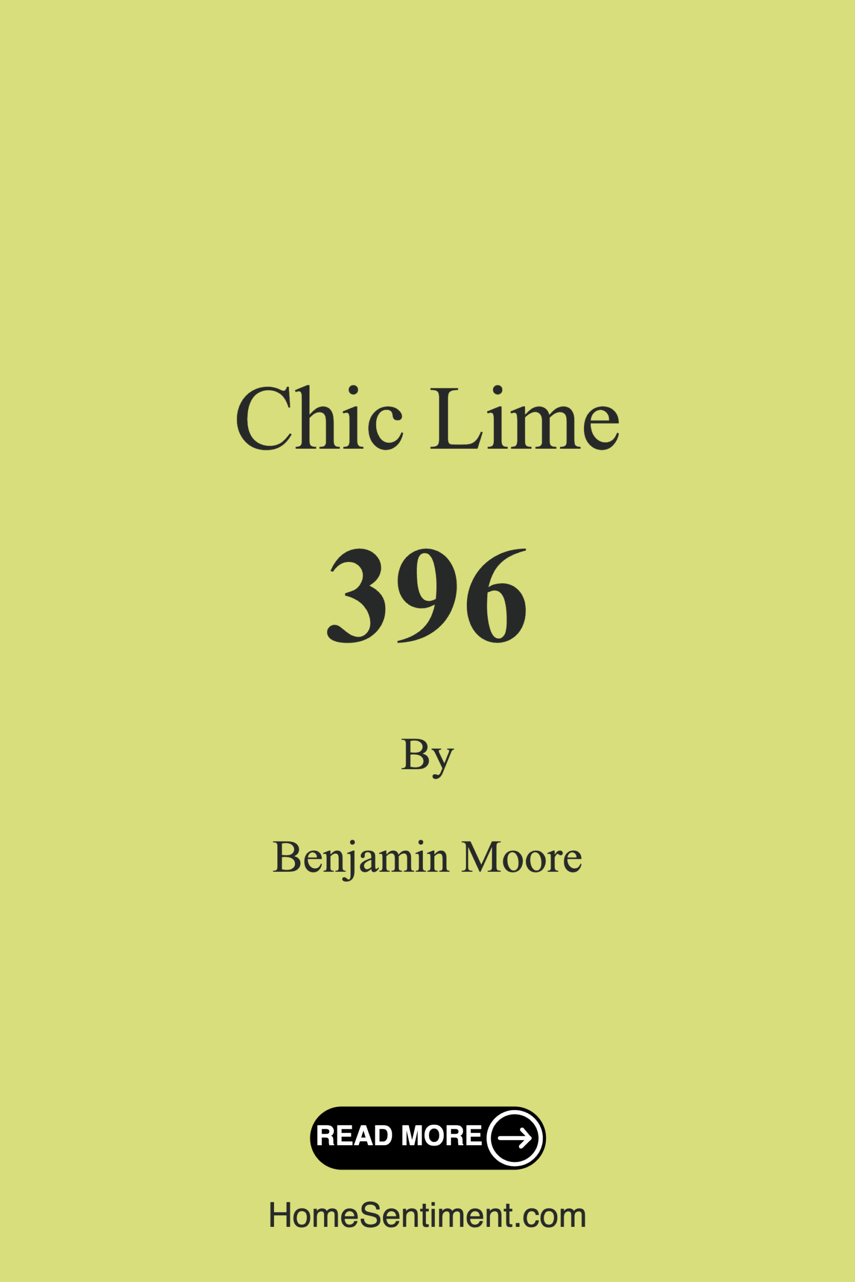 Chic Lime 396 by Benjamin Moore