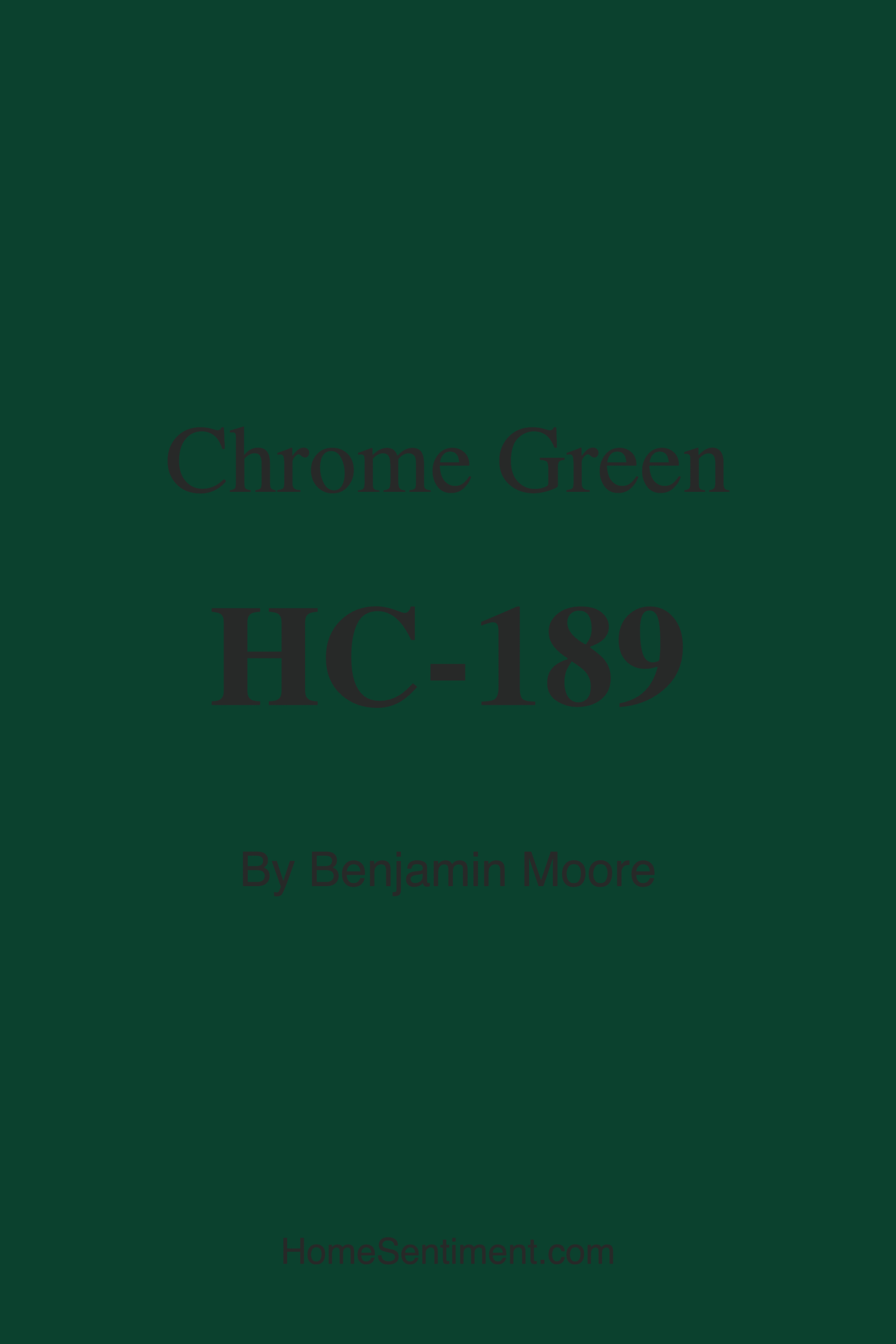 Chrome Green HC-189 by Benjamin Moore