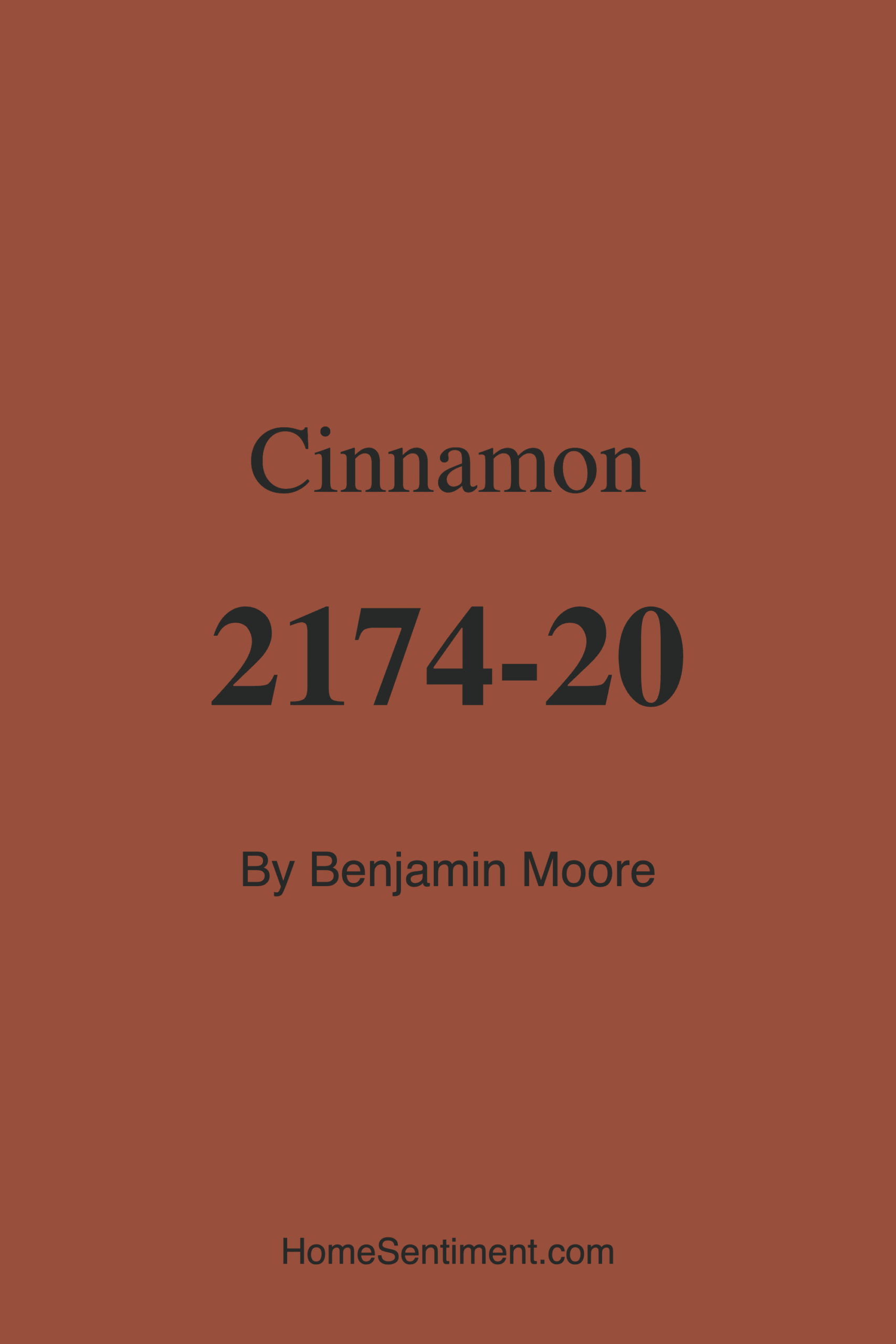 Cinnamon 2174-20 by Benjamin Moore