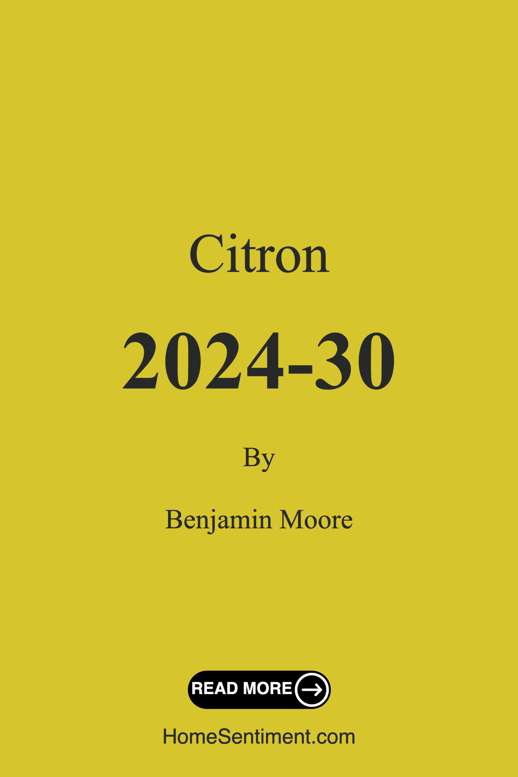 Citron 2024-30 by Benjamin Moore
