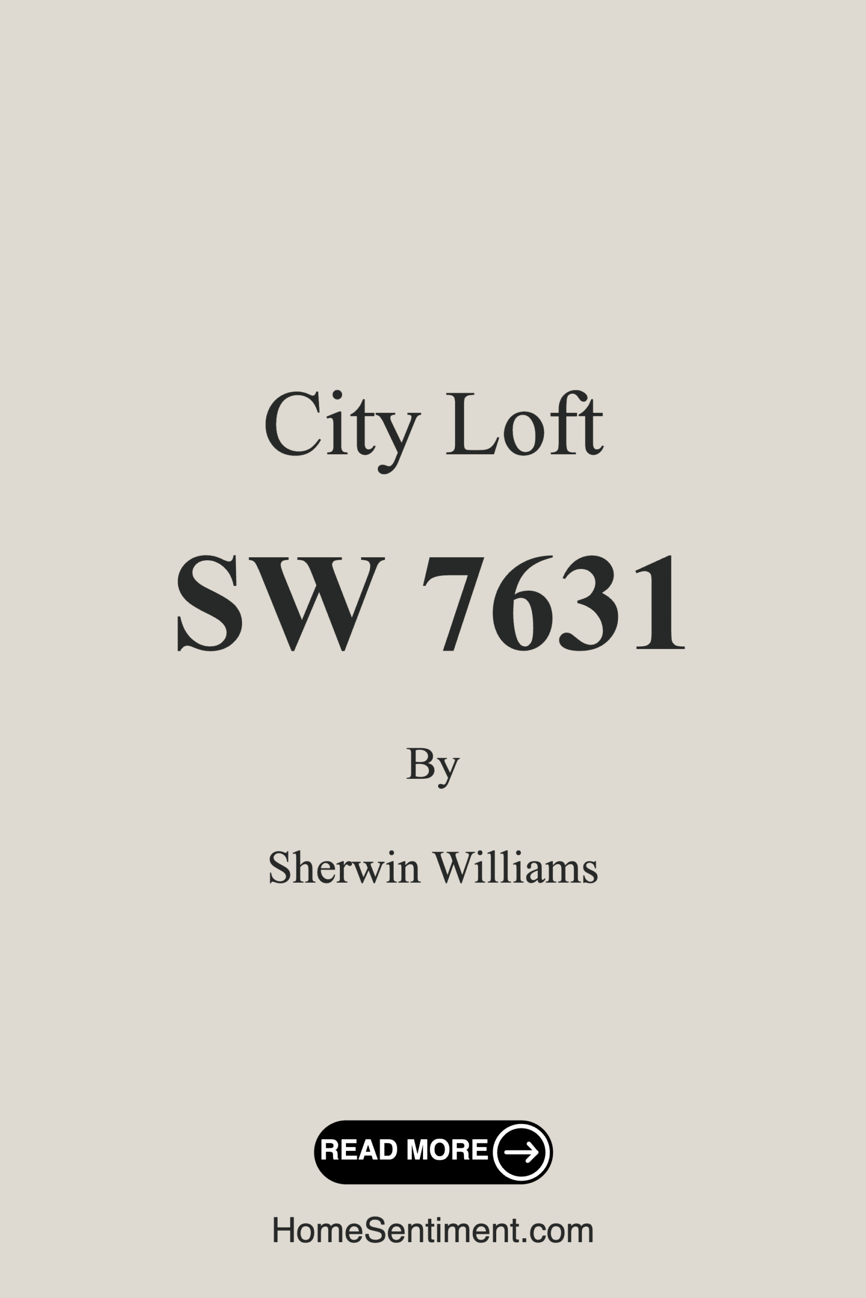 City Loft SW 7631 by Sherwin Williams