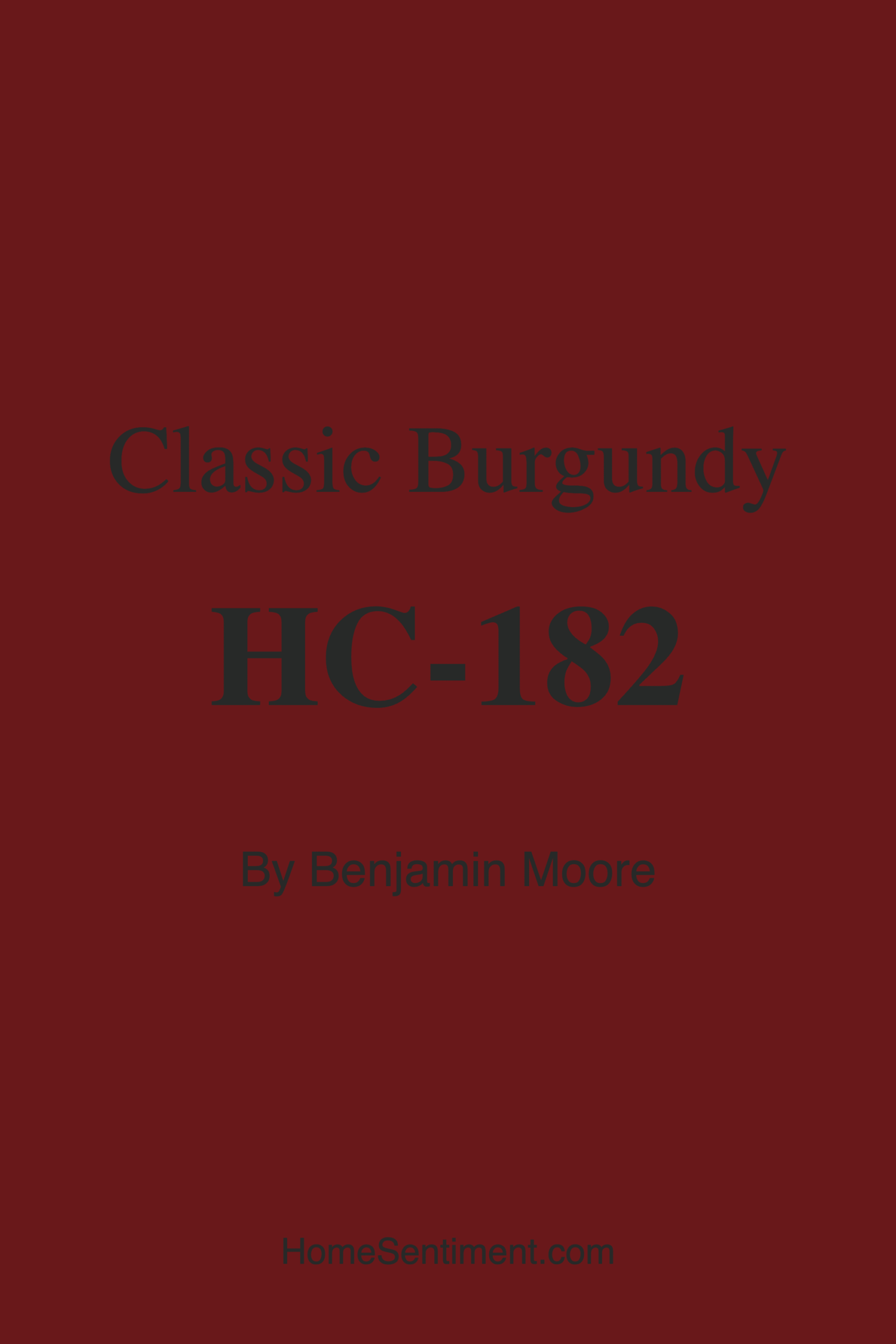 Classic Burgundy HC-182 by Benjamin Moore