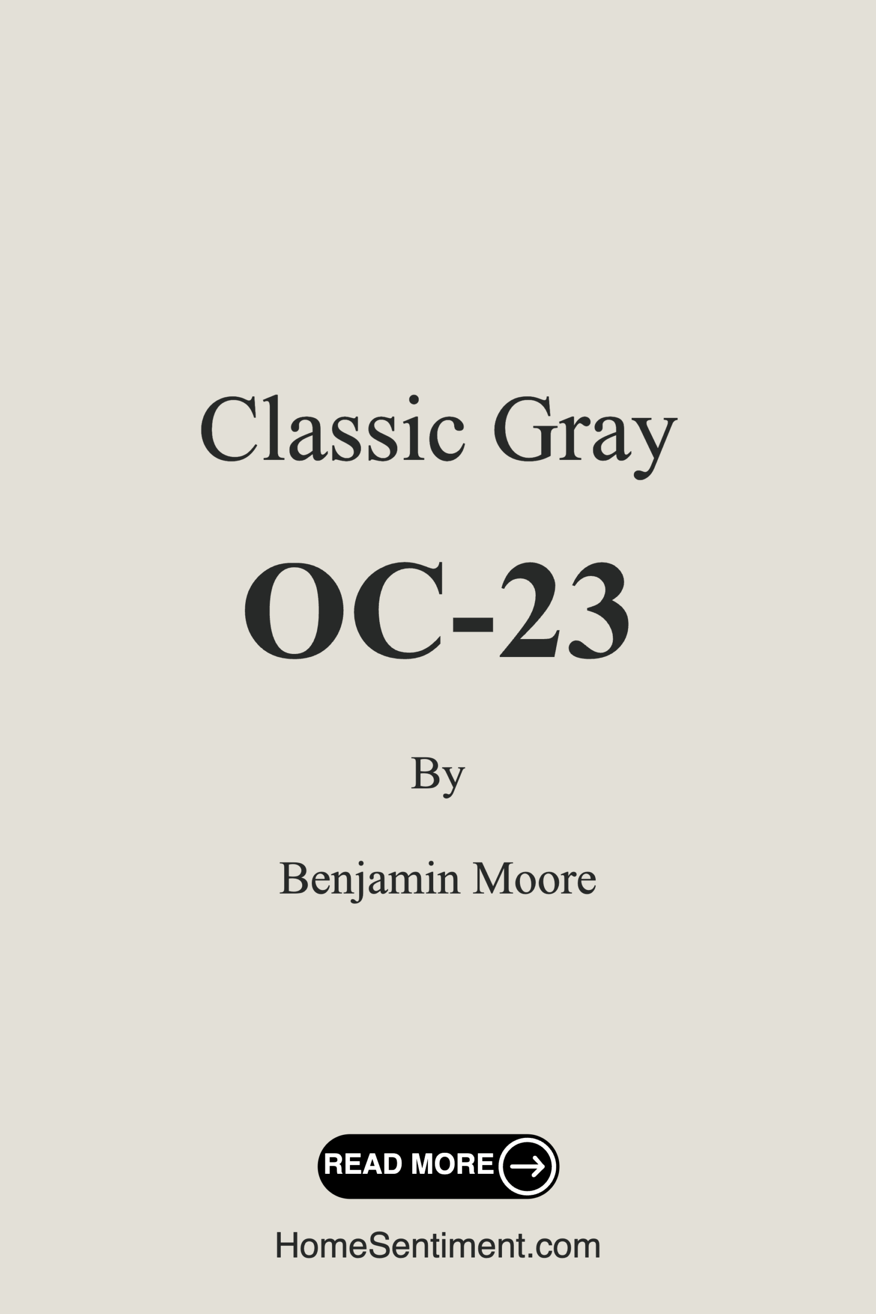 Classic Gray OC-23 by Benjamin Moore