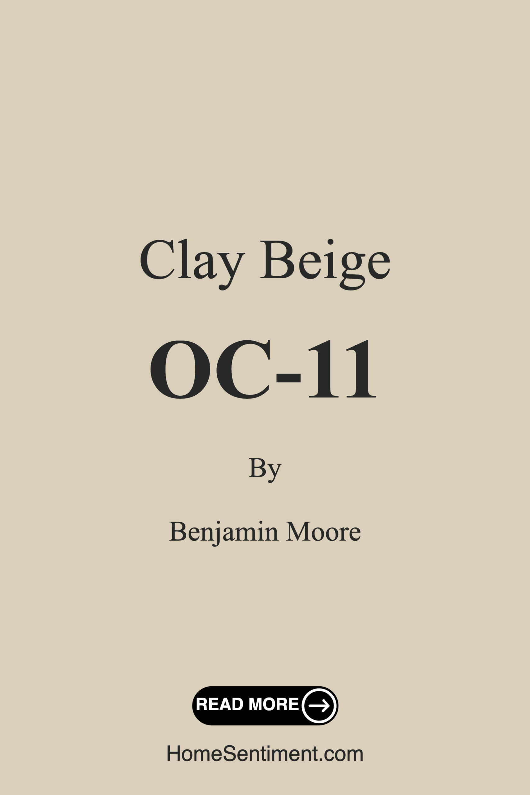 Clay Beige OC-11 by Benjamin Moore