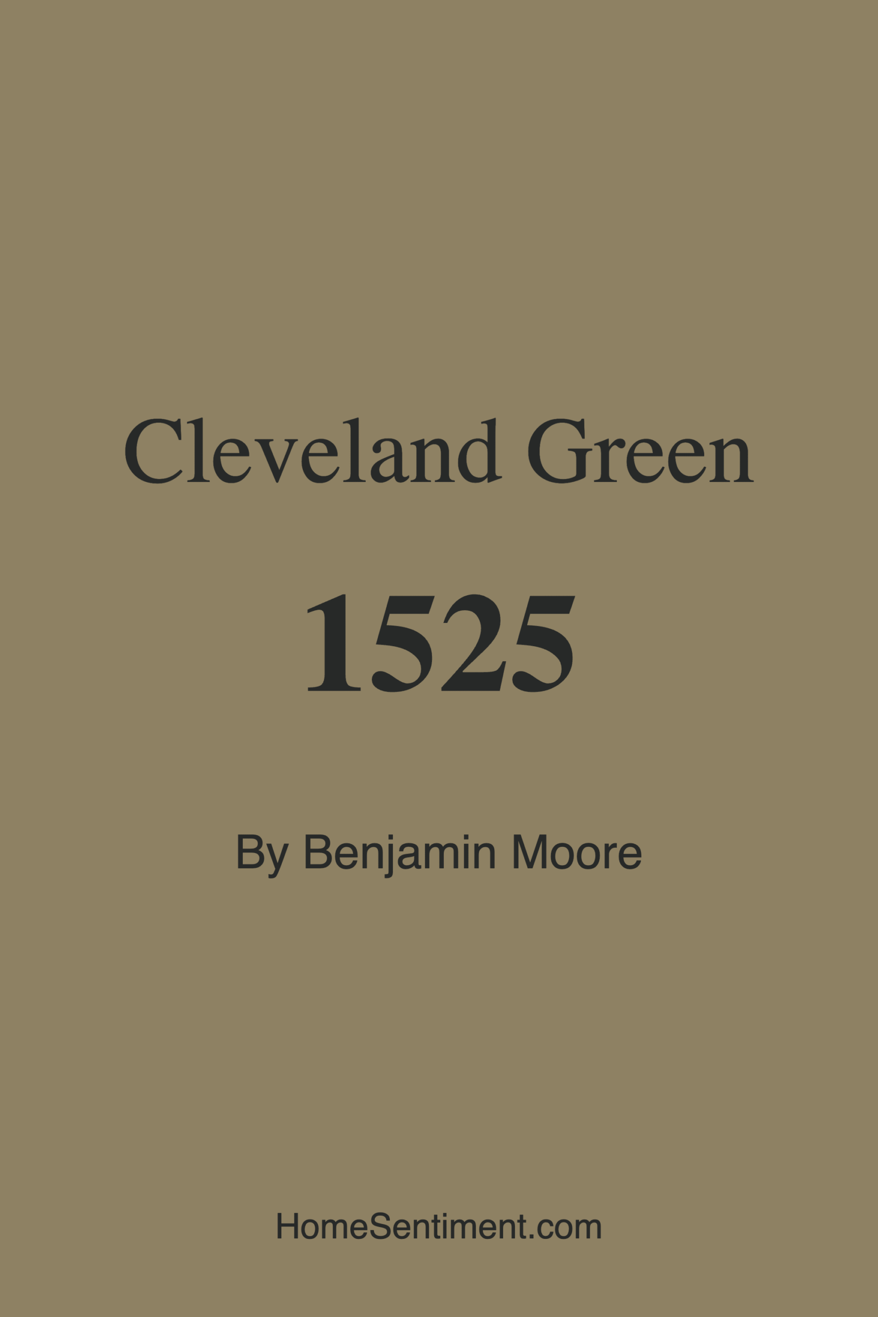 Cleveland Green 1525 by Benjamin Moore
