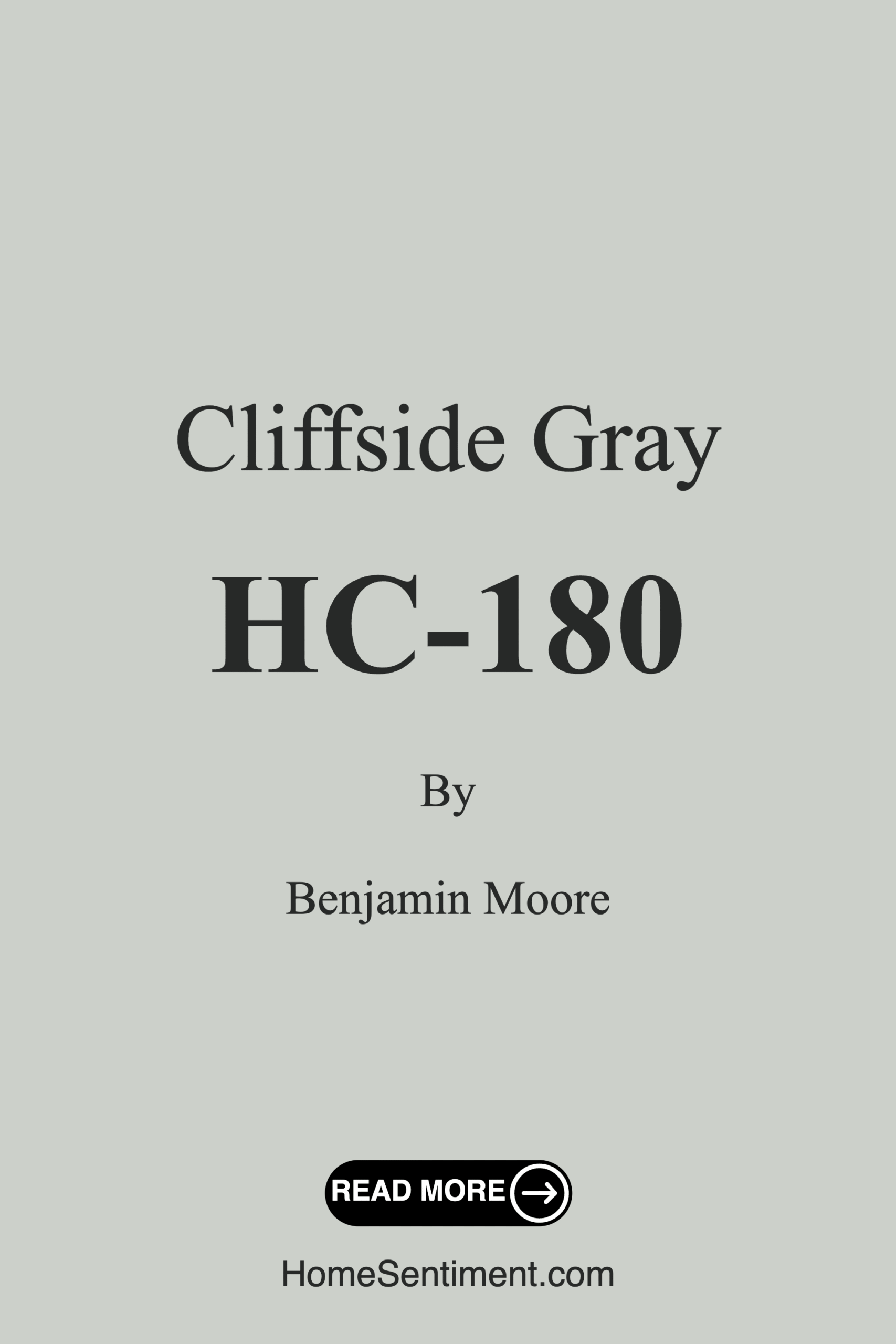Cliffside Gray HC-180 by Benjamin Moore