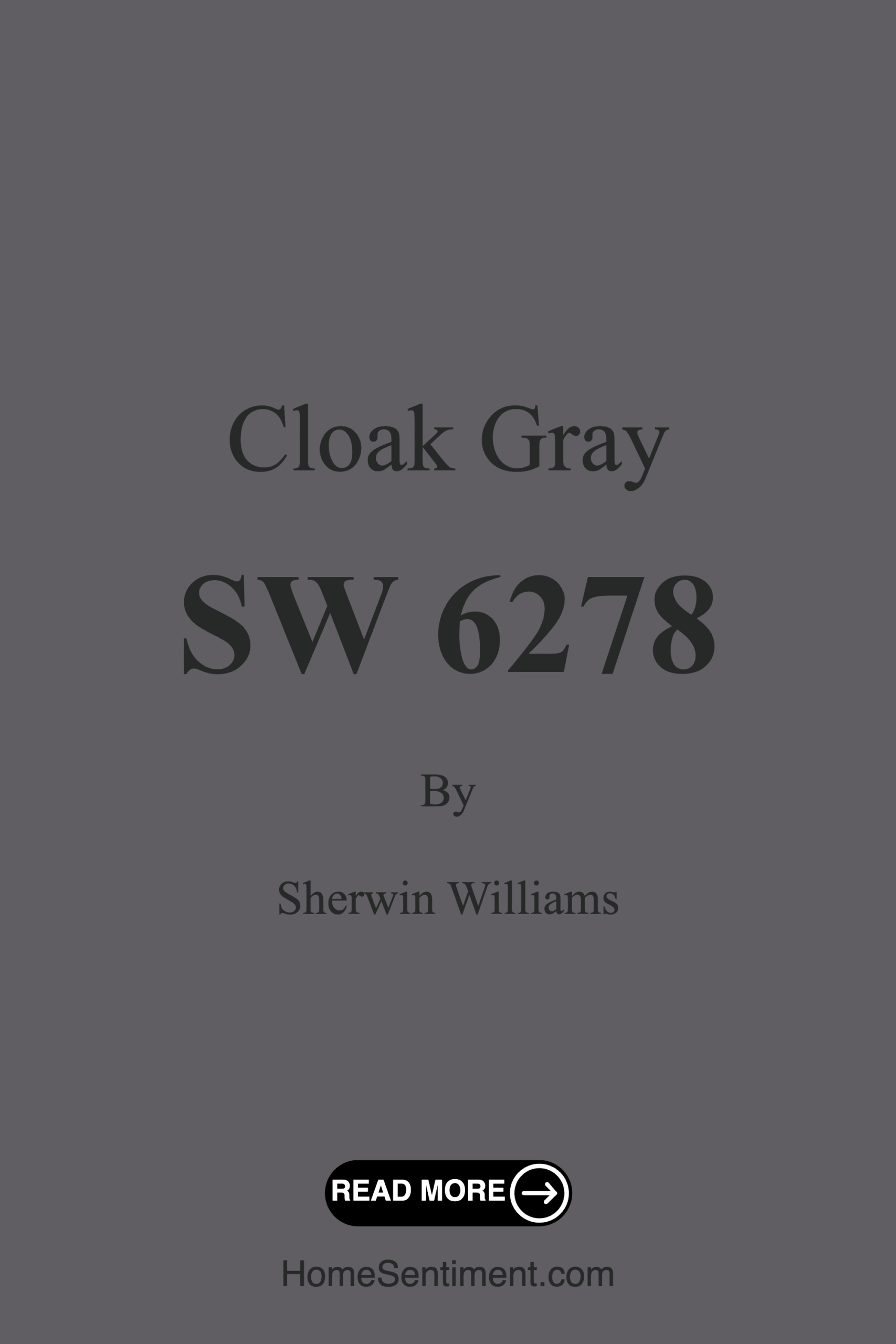 Cloak Gray SW 6278 by Sherwin Williams
