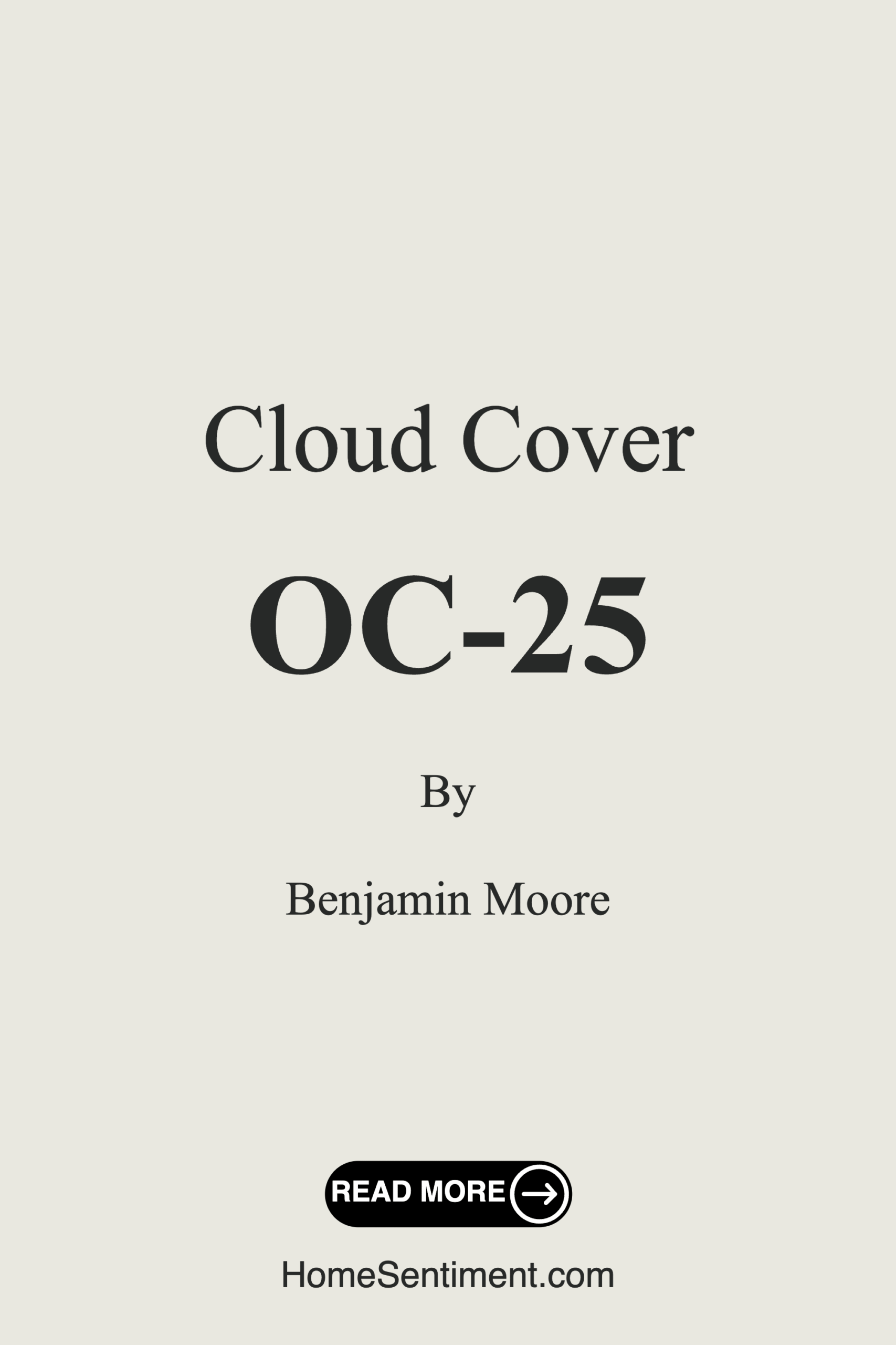 Cloud Cover OC-25 by Benjamin Moore