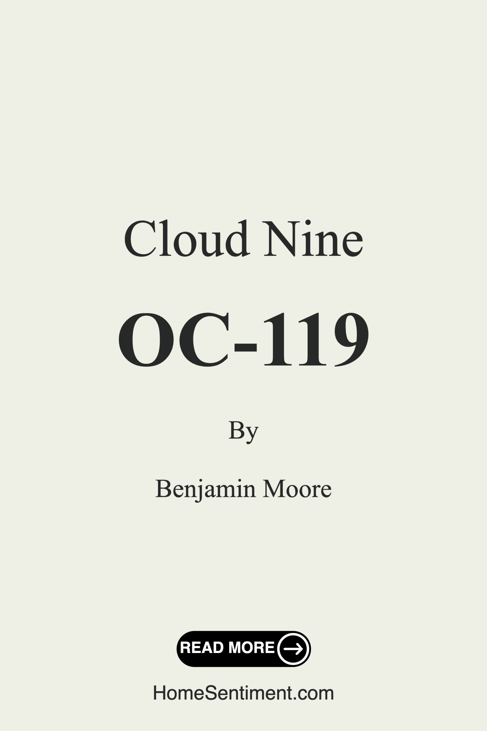 Cloud Nine OC-119 by Benjamin Moore