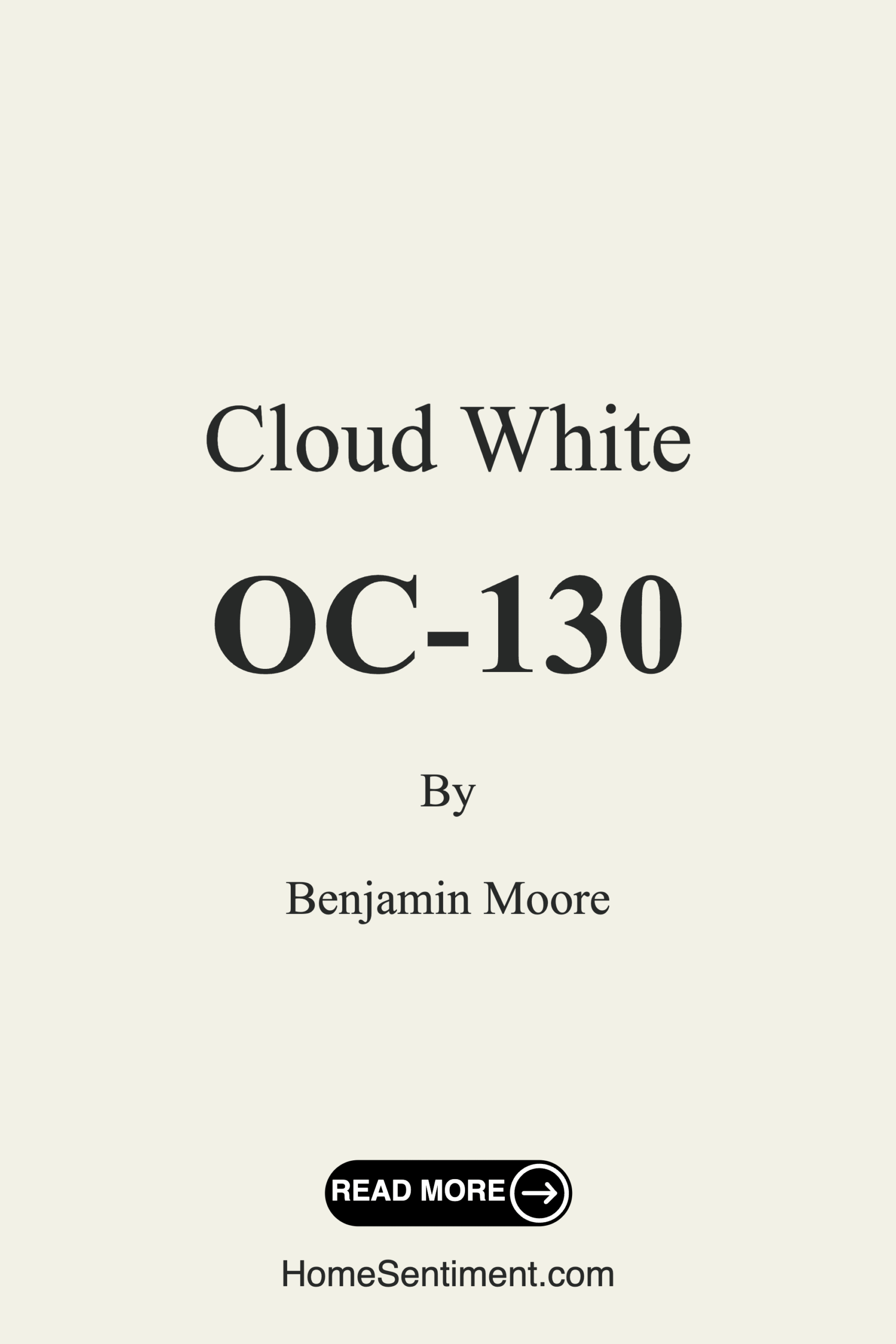 Cloud White OC-130 by Benjamin Moore