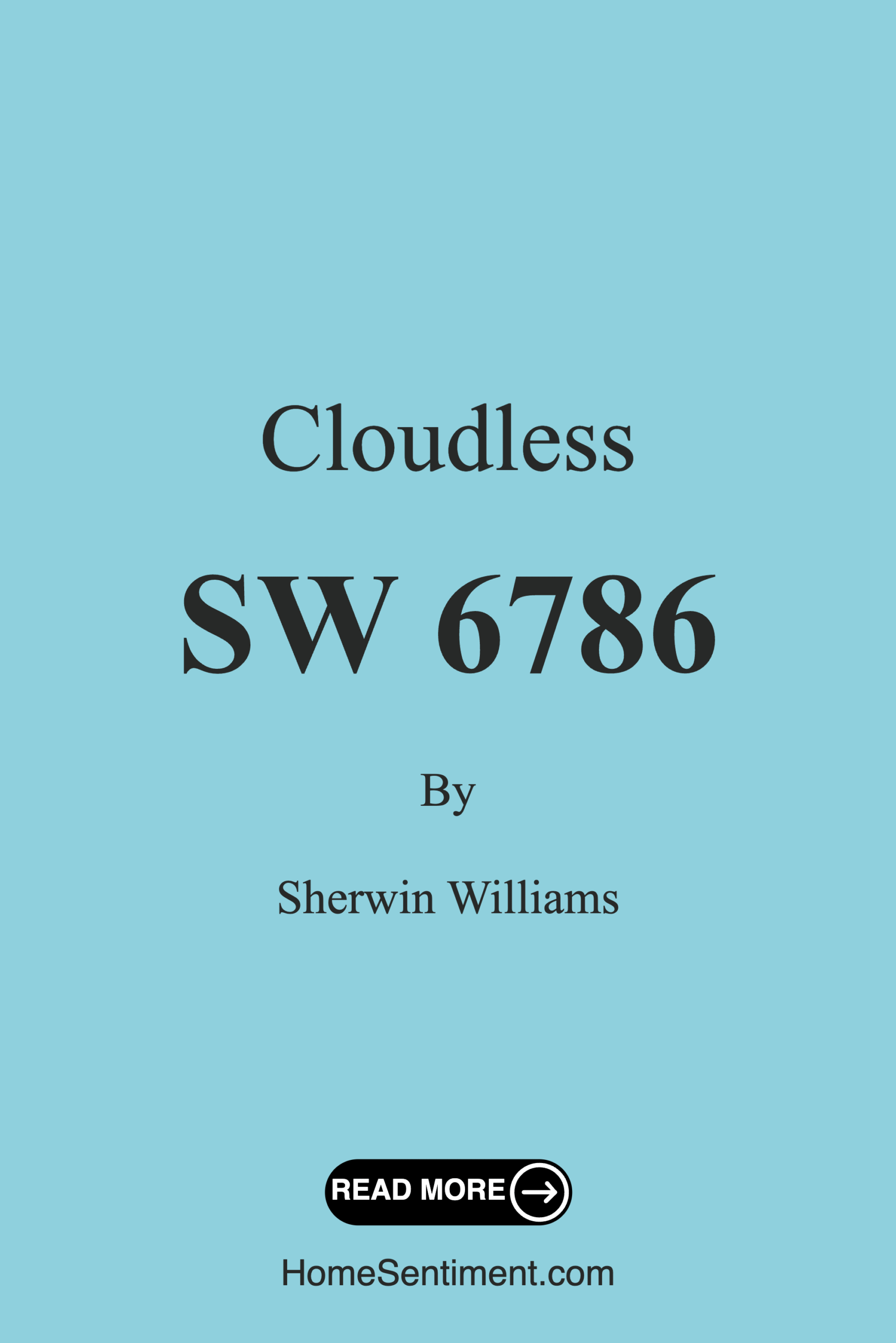 Cloudless SW 6786 by Sherwin Williams