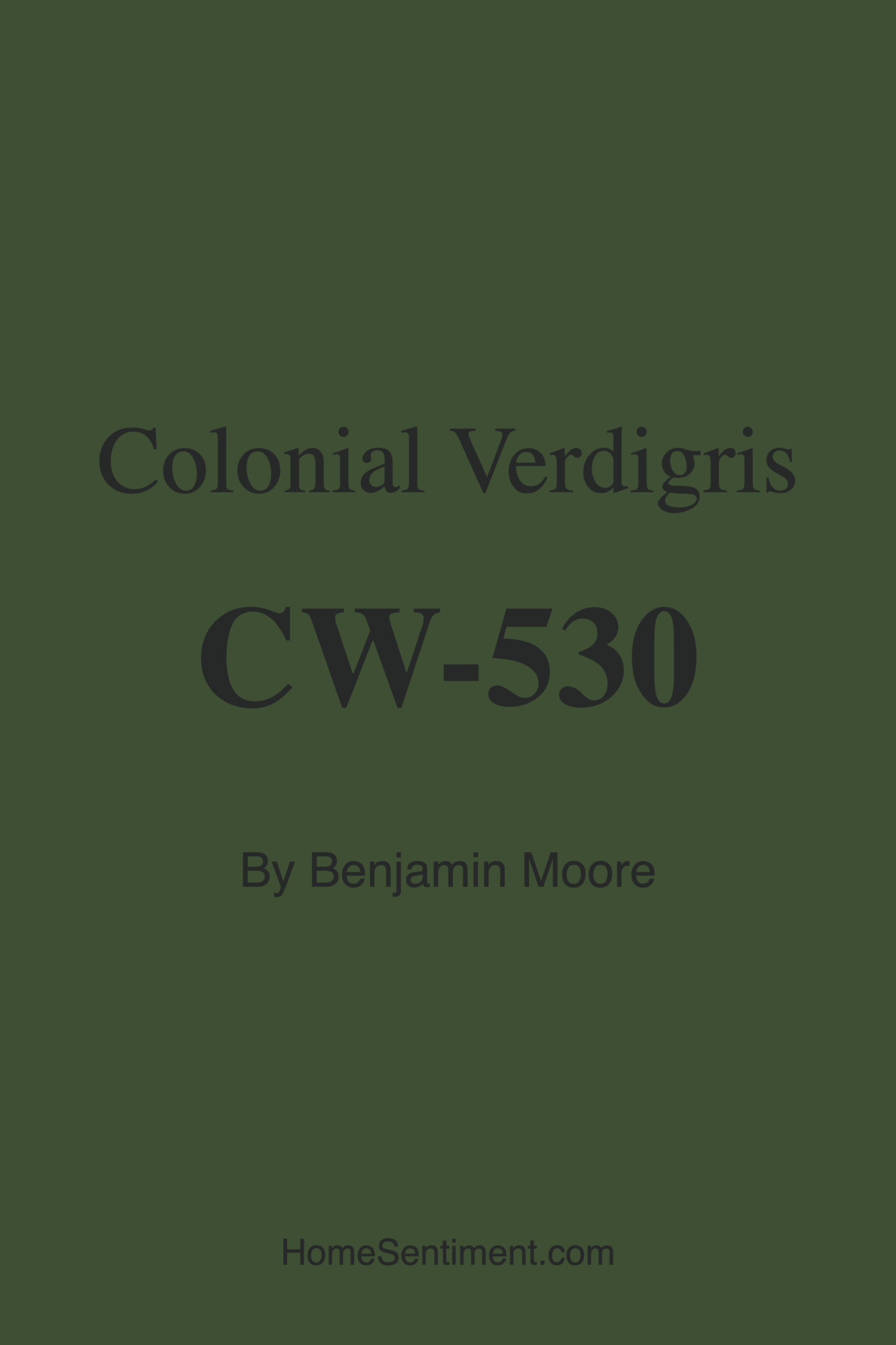 Colonial Verdigris CW-530 by Benjamin Moore