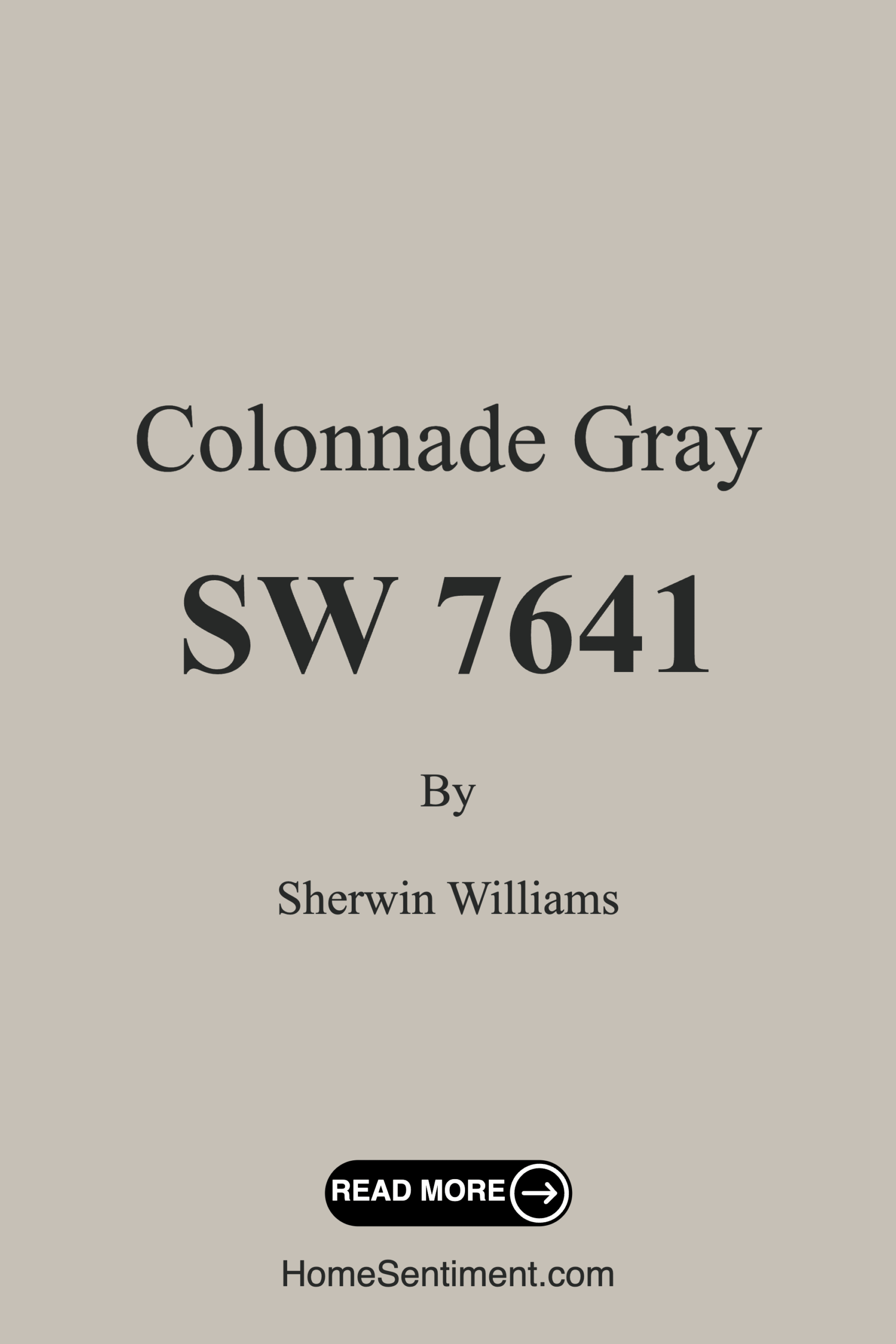 Colonnade Gray SW 7641 by Sherwin Williams