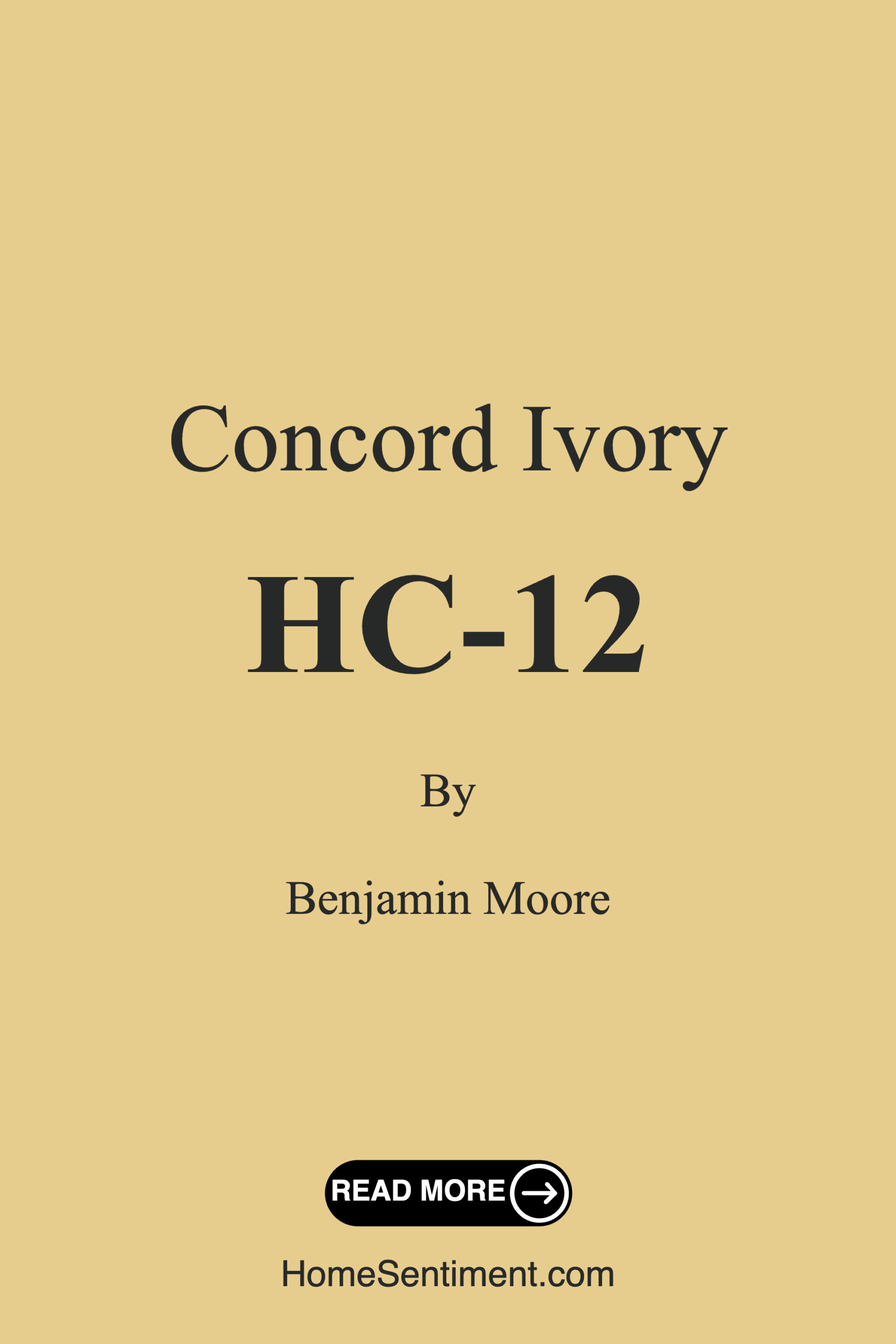 Concord Ivory HC-12 by Benjamin Moore