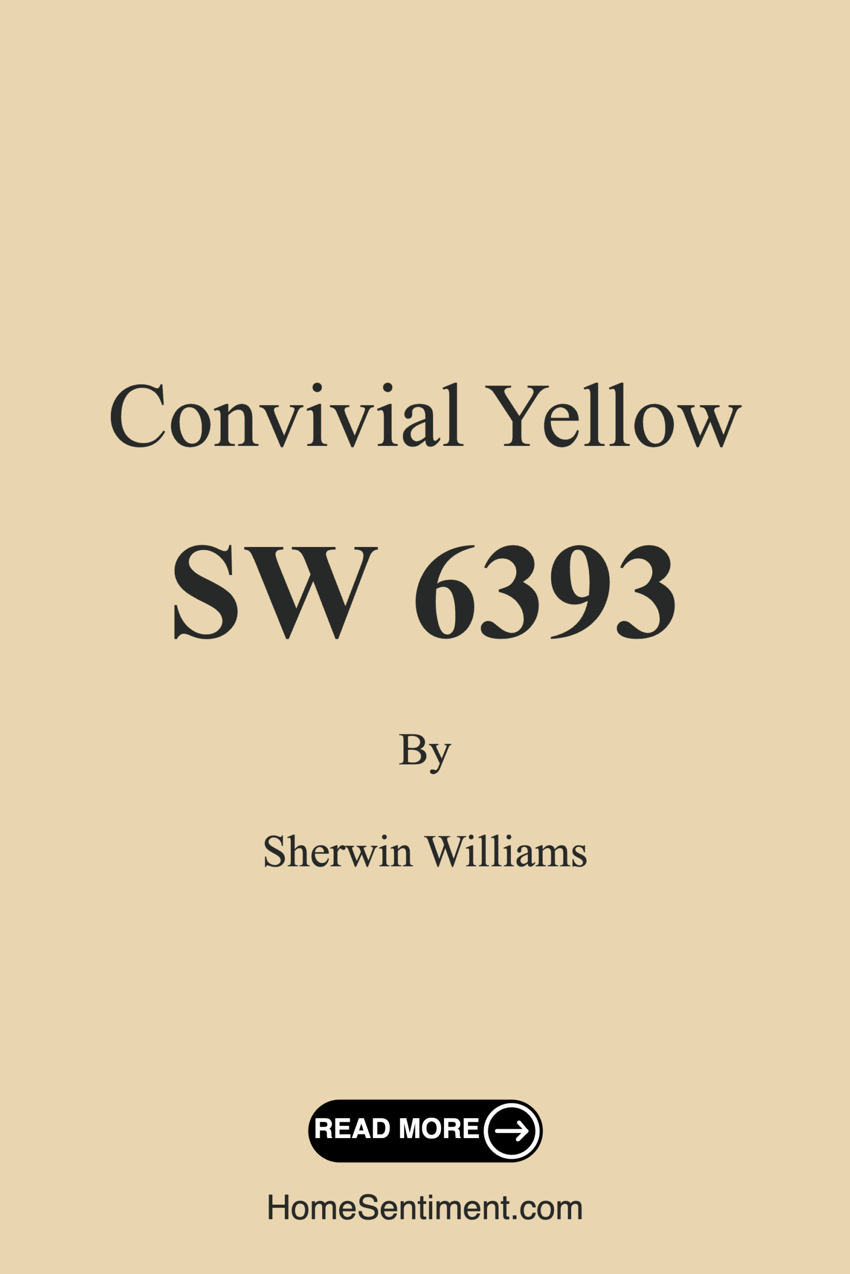 Convivial Yellow SW 6393 by Sherwin Williams