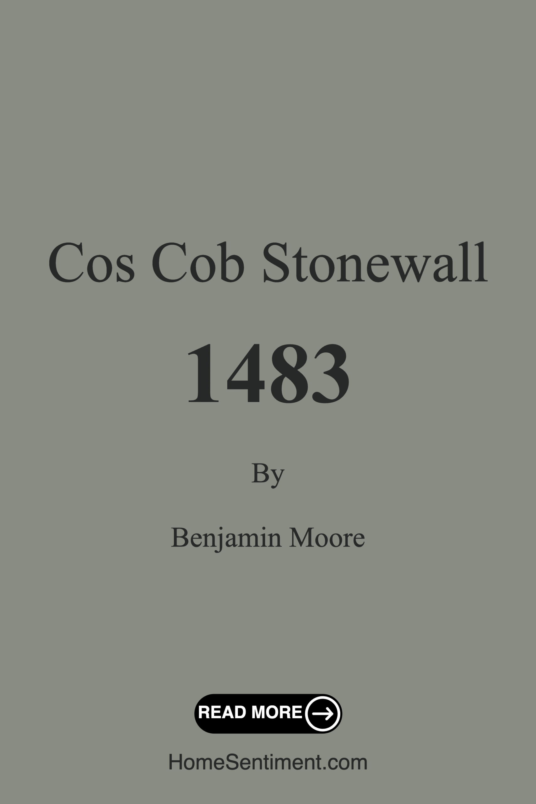 Cos Cob Stonewall 1483 by Benjamin Moore