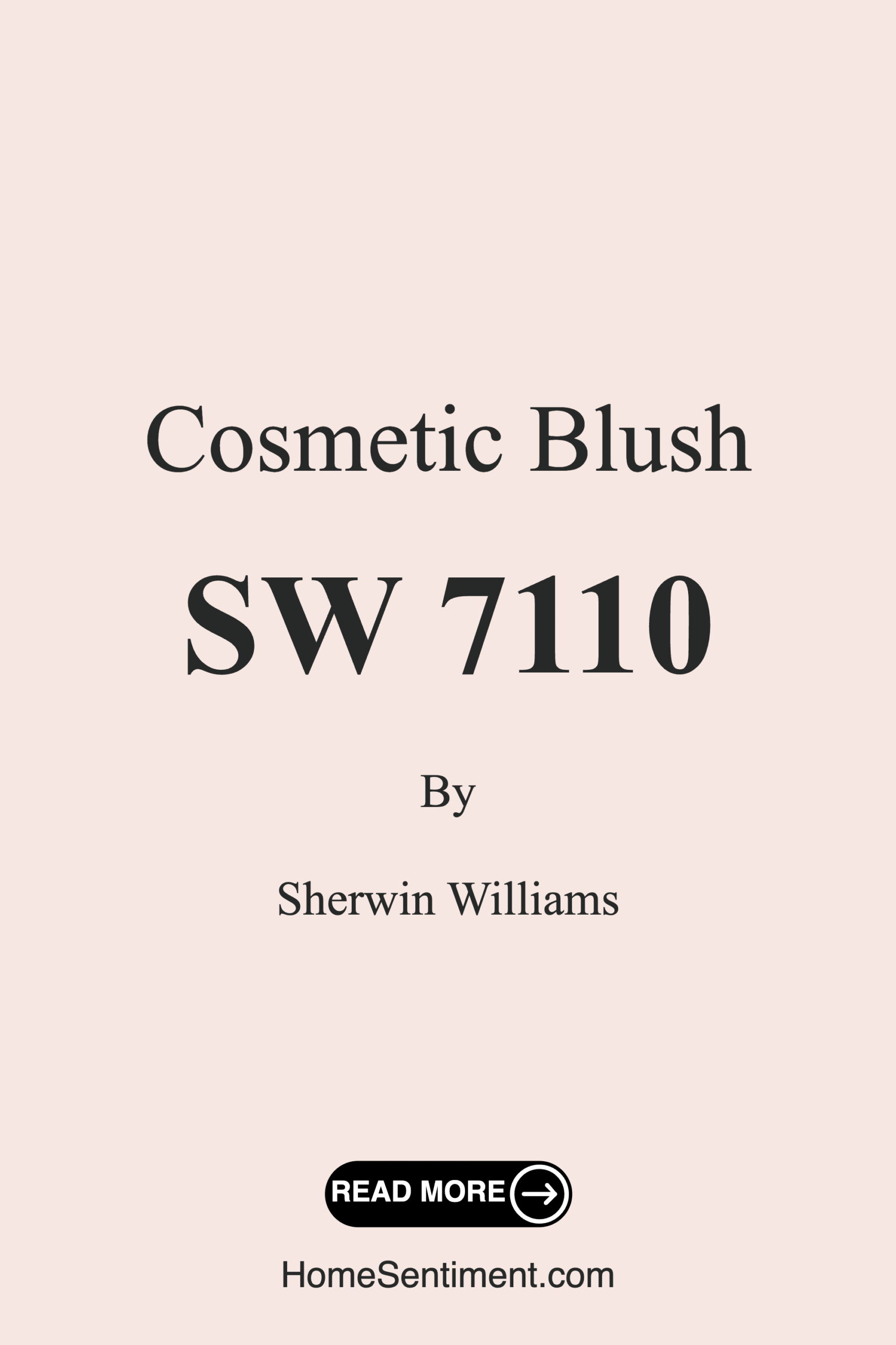 Cosmetic Blush SW 7110 by Sherwin Williams