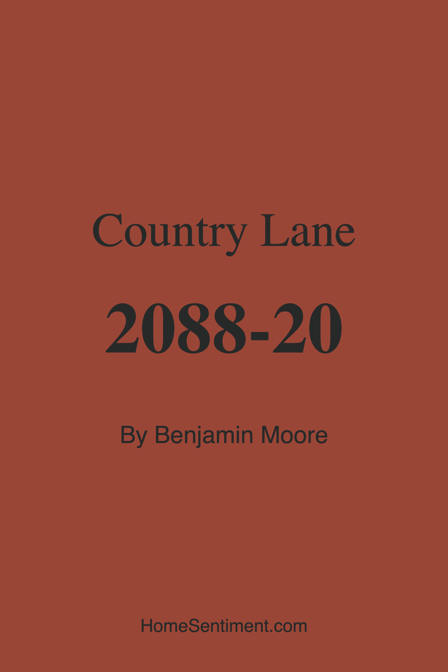 Country Lane 2088-20 by Benjamin Moore