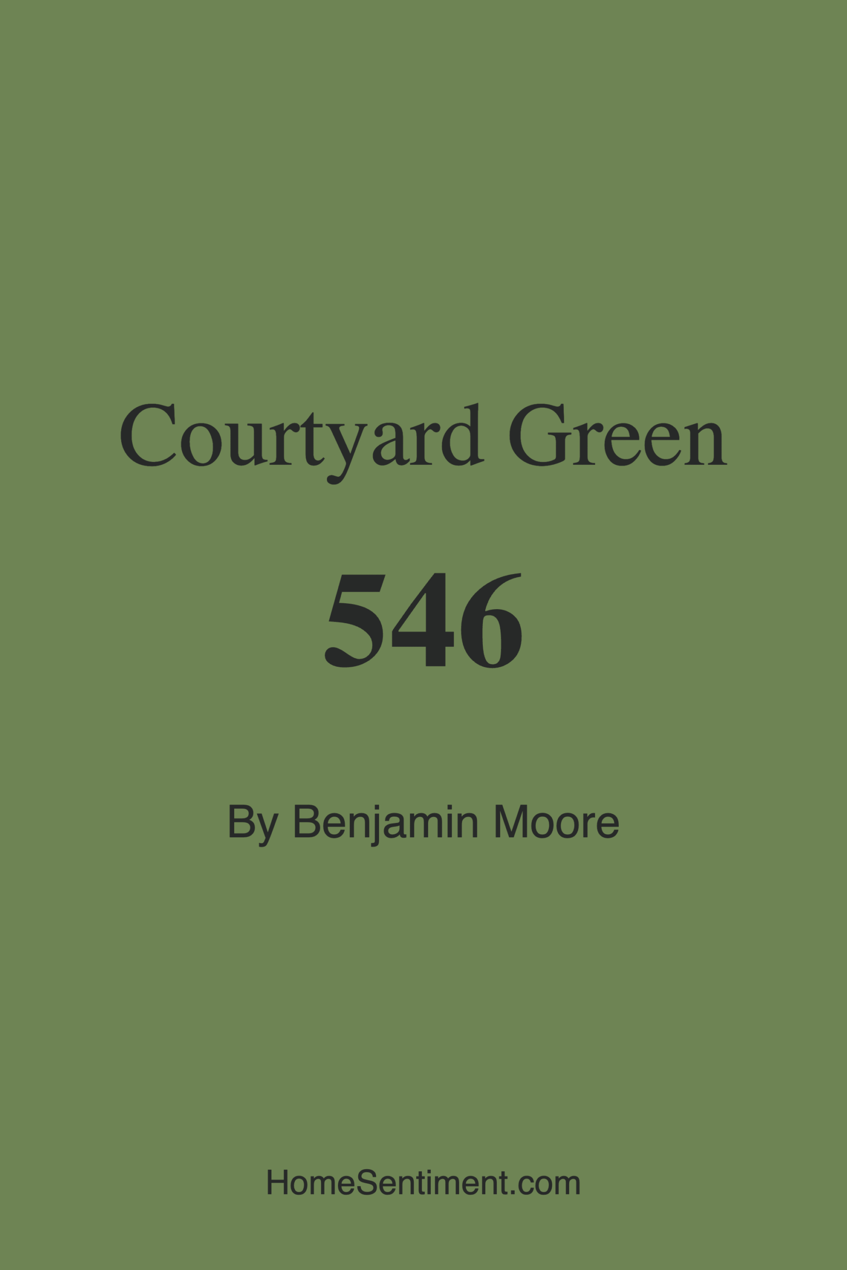 Courtyard Green 546 by Benjamin Moore