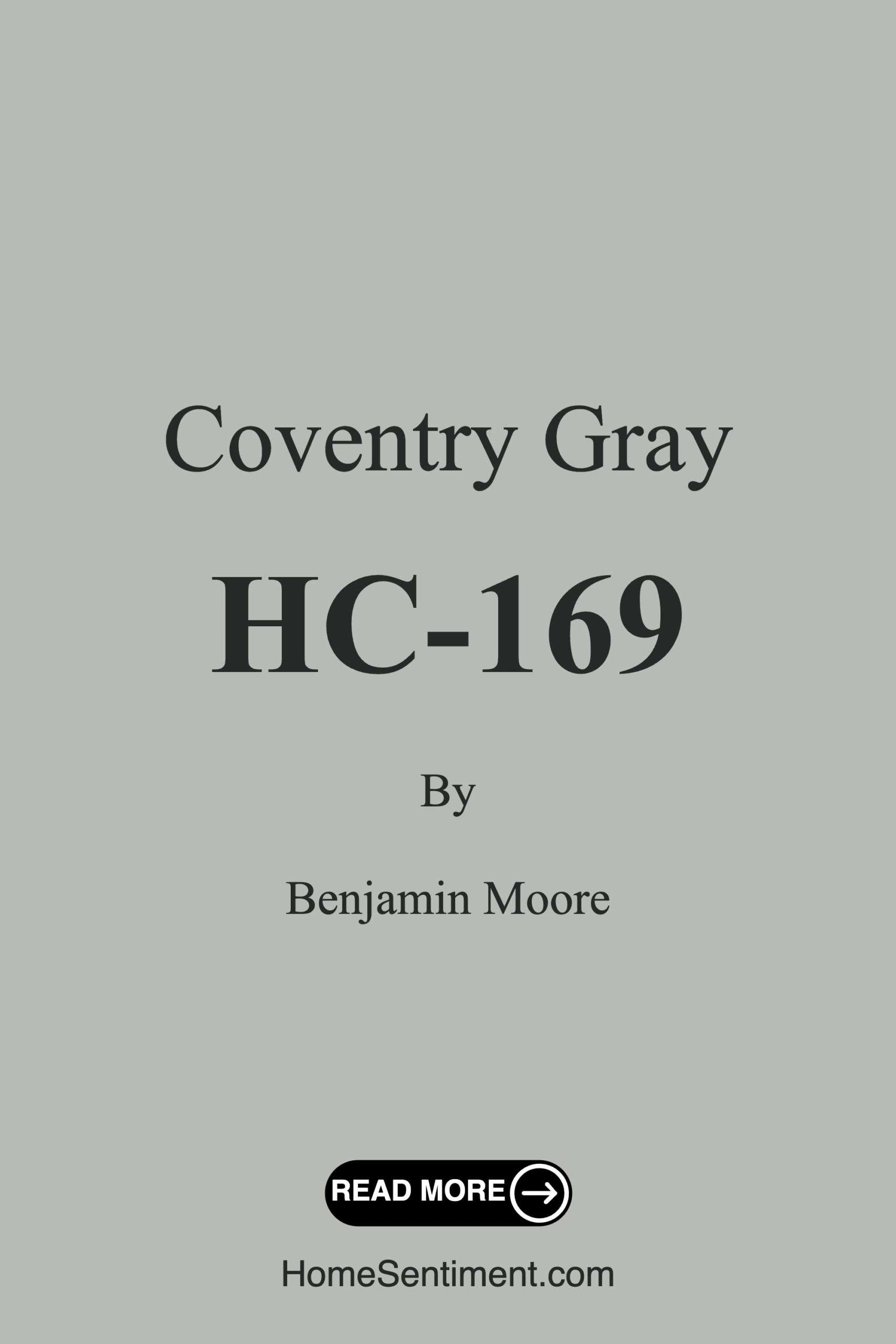 Coventry Gray HC-169 by Benjamin Moore