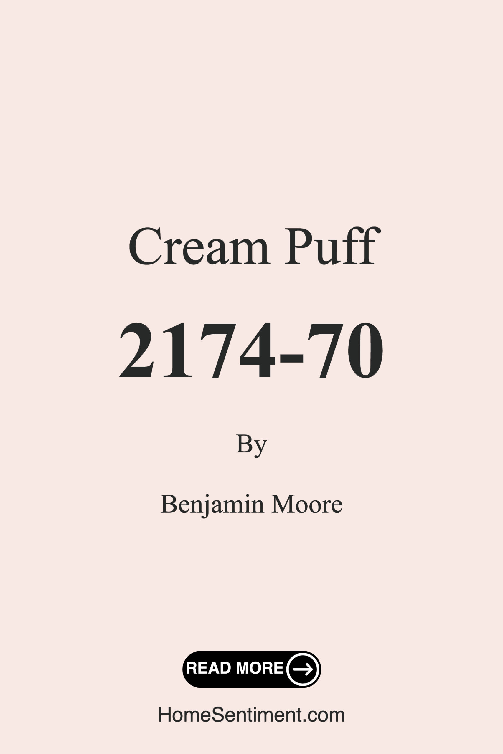 Cream Puff 2174-70 by Benjamin Moore