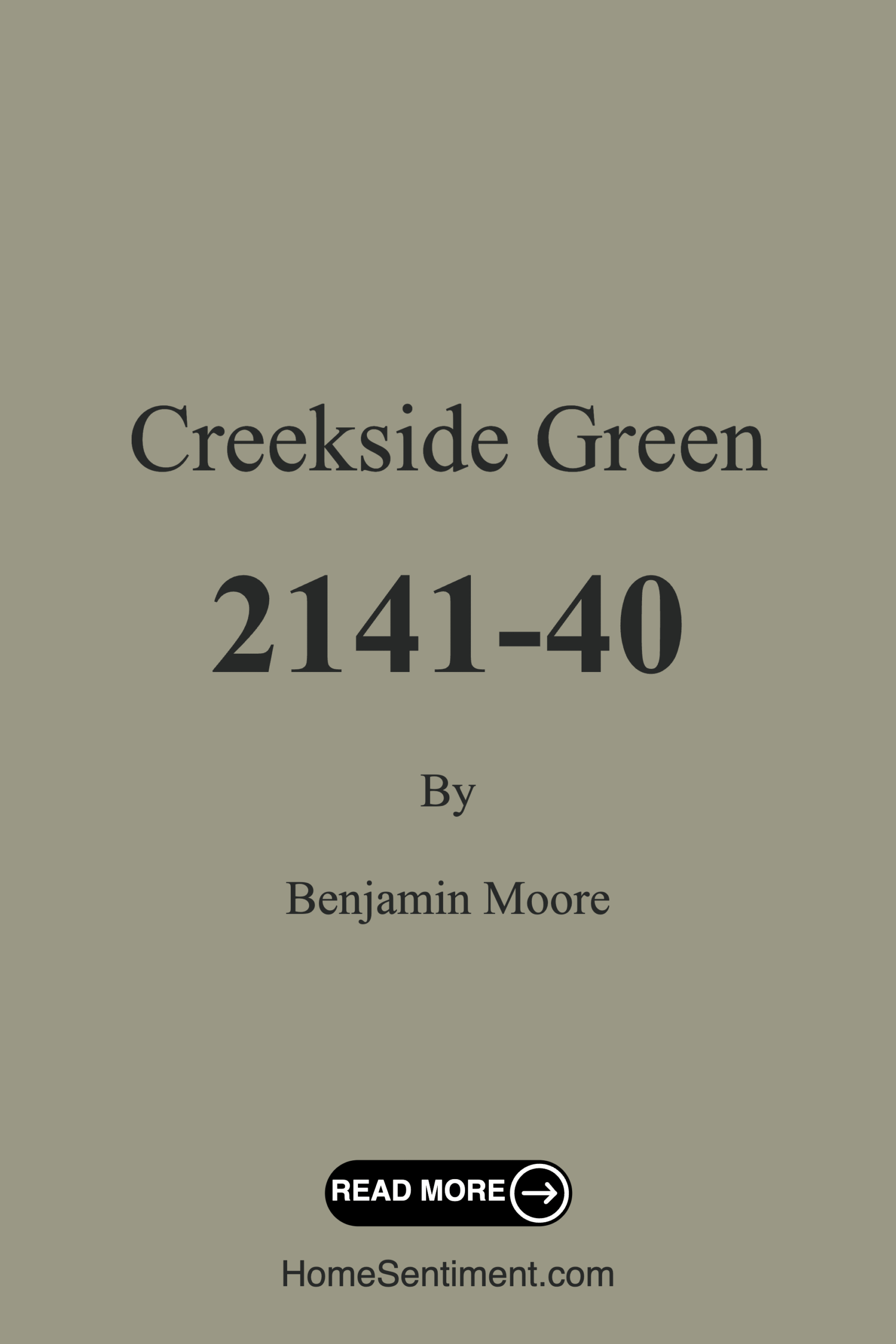 Creekside Green 2141-40 by Benjamin Moore