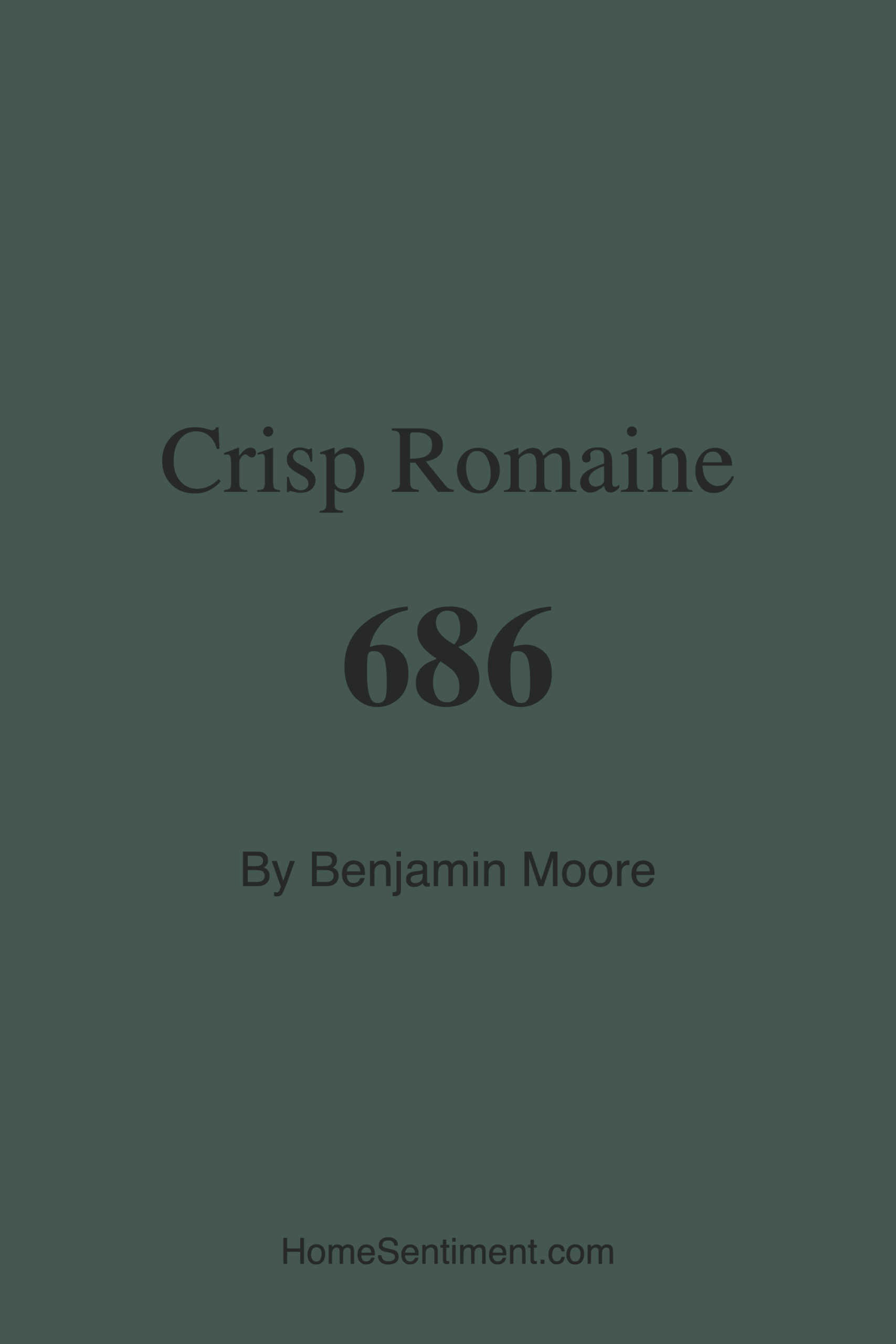 Crisp Romaine 686 by Benjamin Moore